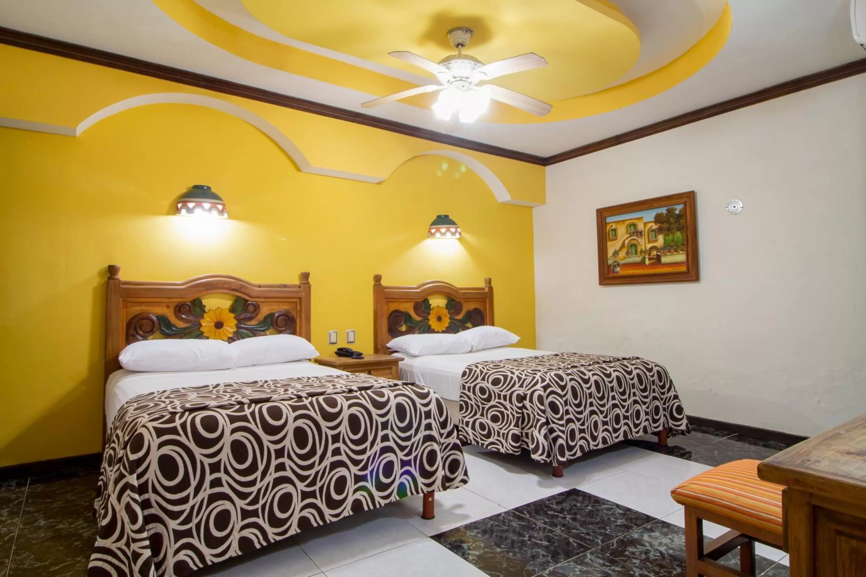 Double Room with Two Double Beds in Suites Flamboyanes