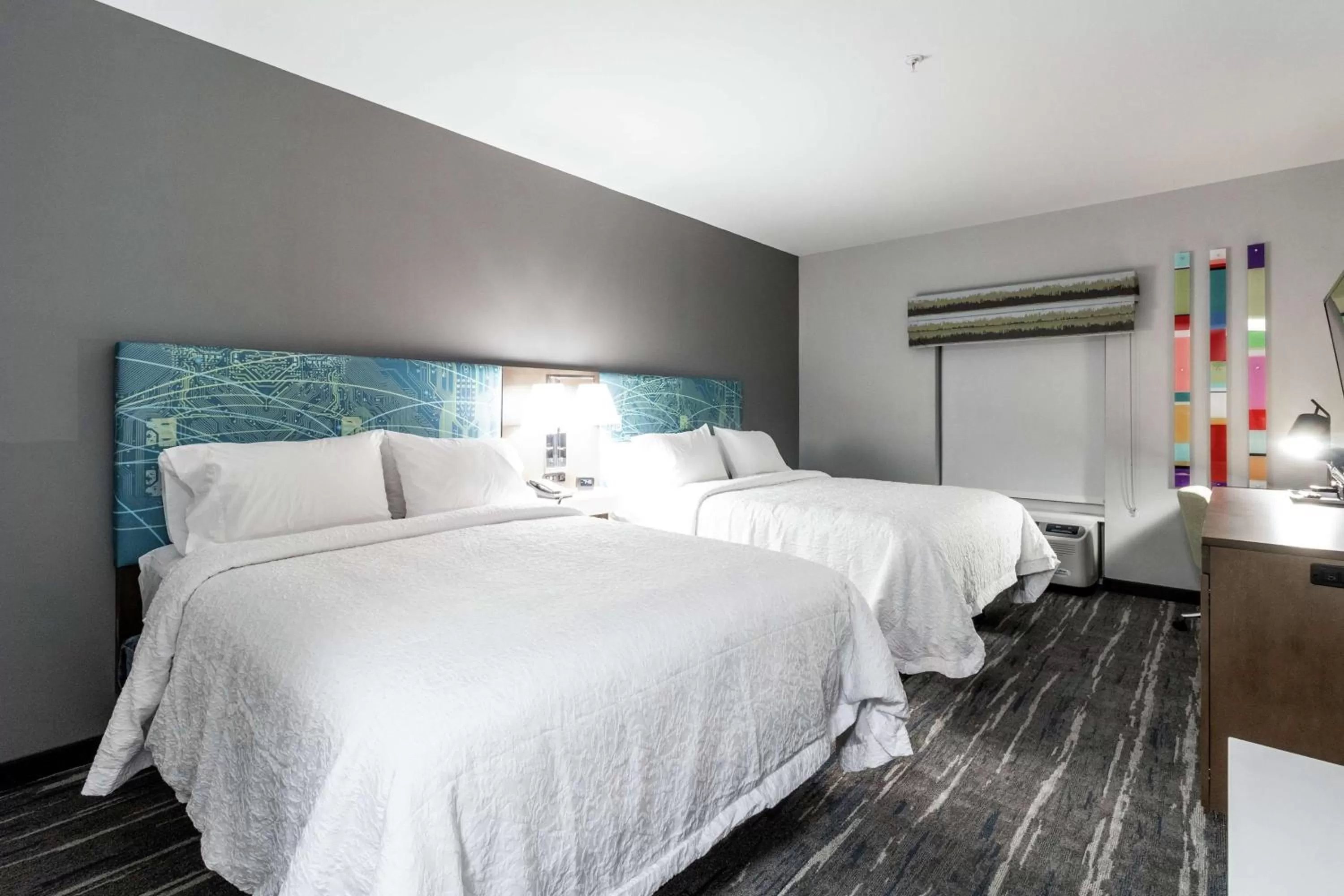 Queen Room with Two Queen Beds - Mobility Accessible/Bathtub - Non-Smoking in Hampton Inn Locust Grove