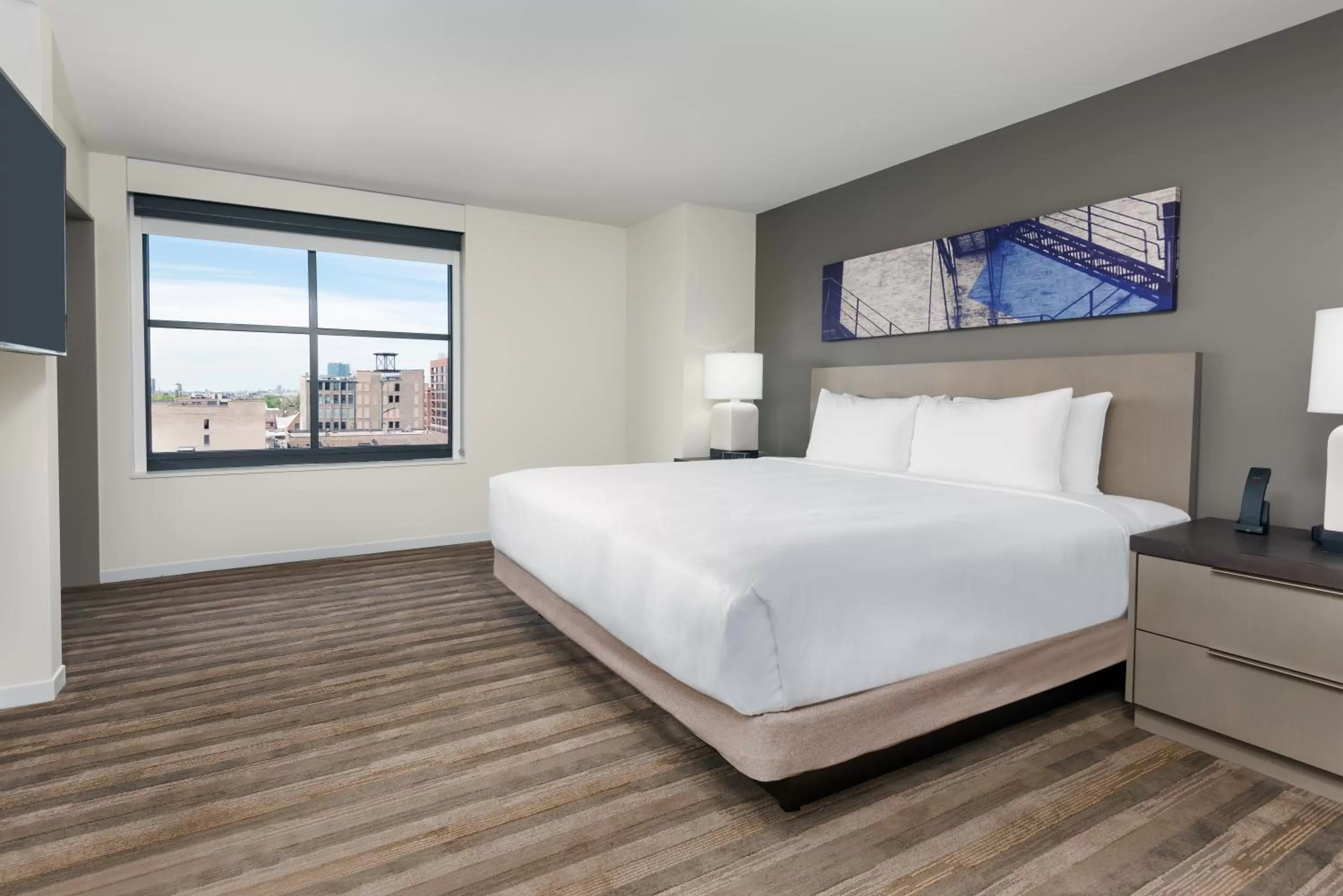 One-Bedroom King Suite with Sofa Bed, Kitchen and Roll-In Shower - Disability Access in Hyatt House Chicago West Loop-Fulton Market