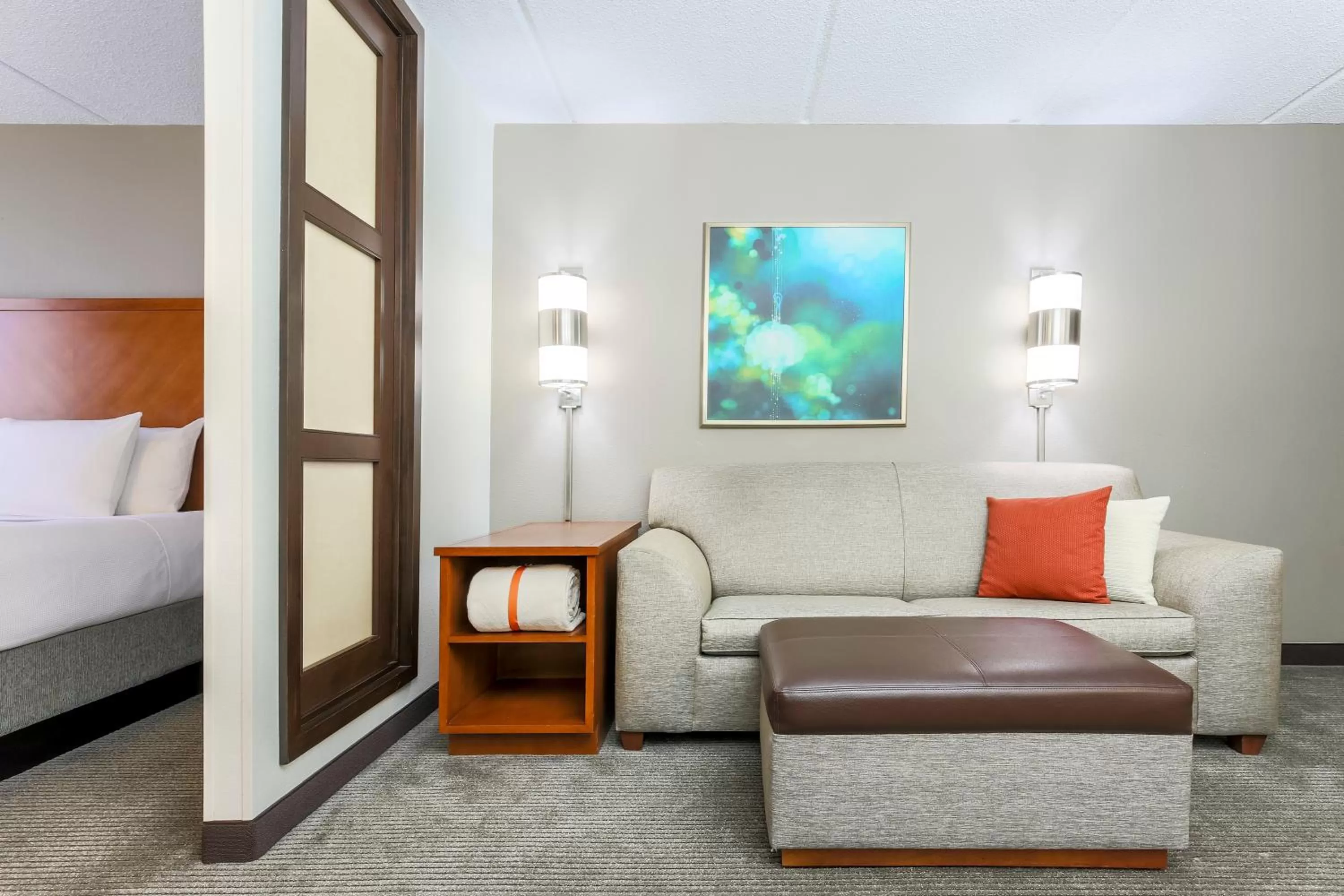 King Room with Sofa Bed and Accessible Tub - Disability Access in Hyatt Place Fort Worth/Hurst