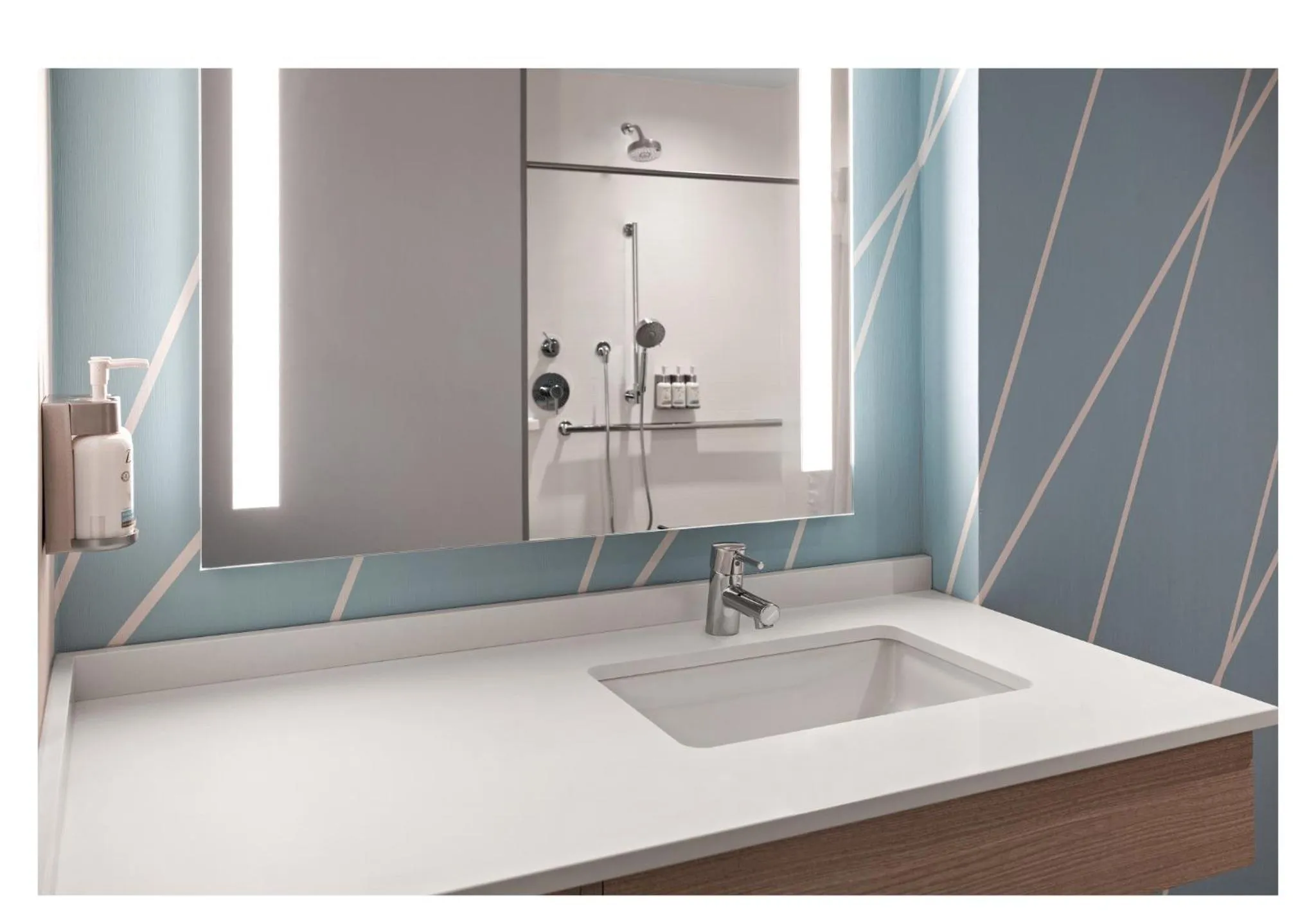 Mobility Accessible Room with Two Double Beds with Roll-In Shower in avid hotels - Brooklyn Dyker Heights by IHG