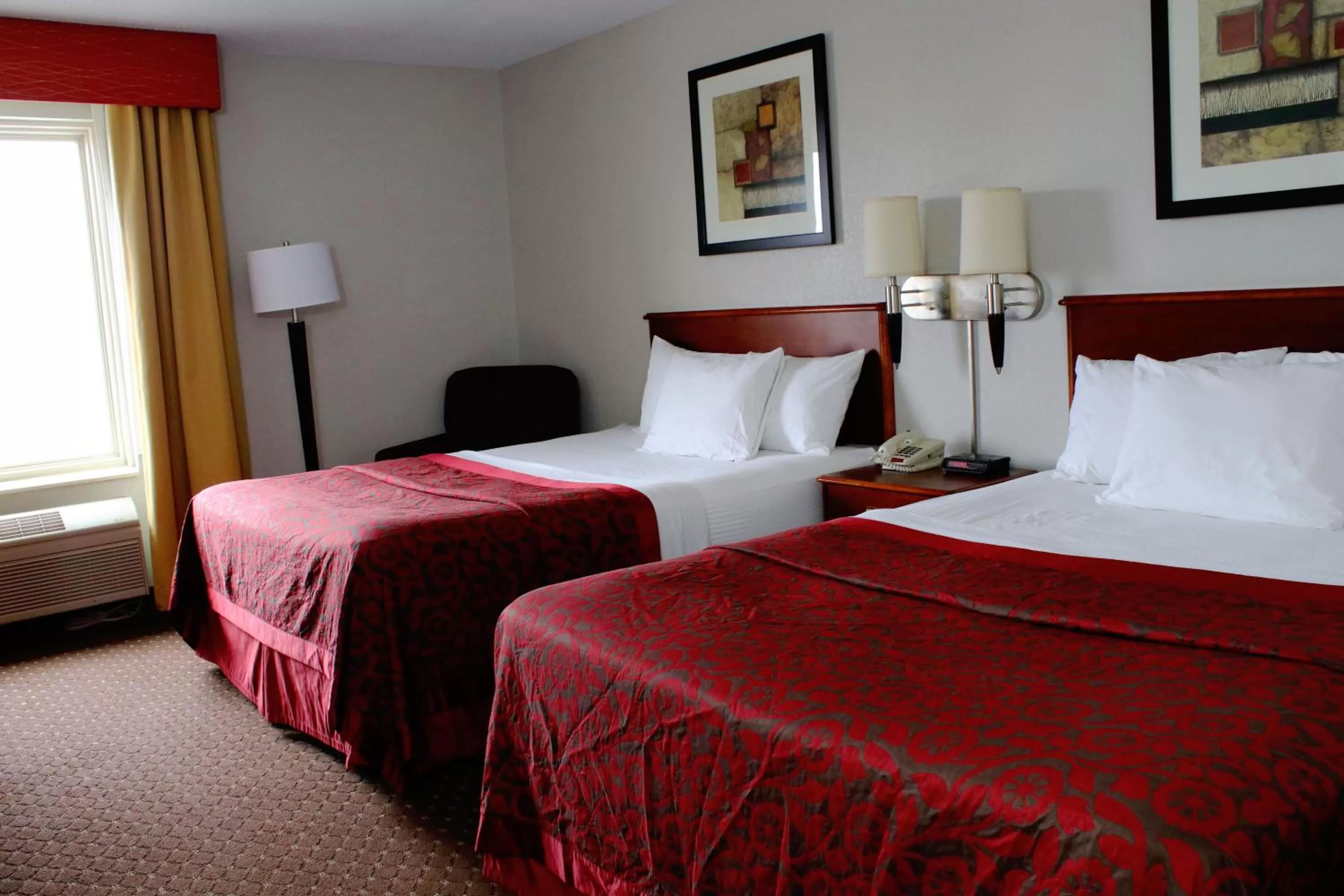 Double Room with Two Double Beds - Non-Smoking in Days Inn & Suites by Wyndham Bloomington/Normal IL