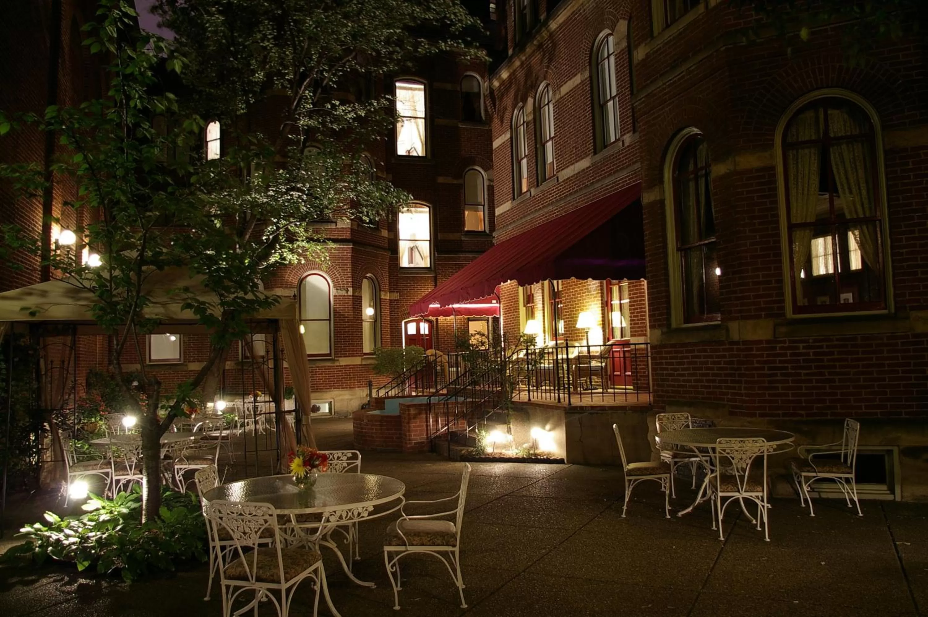 Patio in The Priory Hotel