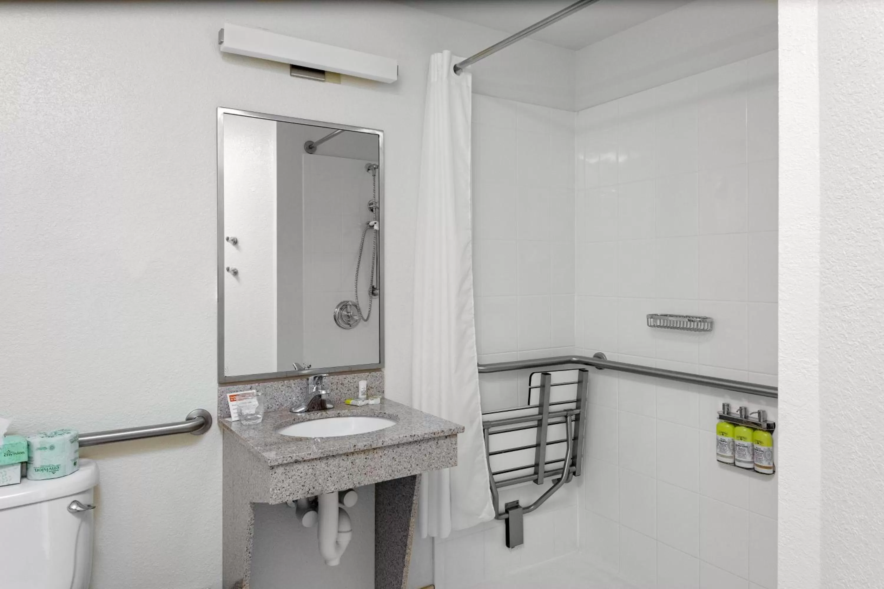 Queen Studio - Disability Access Roll in Shower in Candlewood Suites Warner Robins by IHG