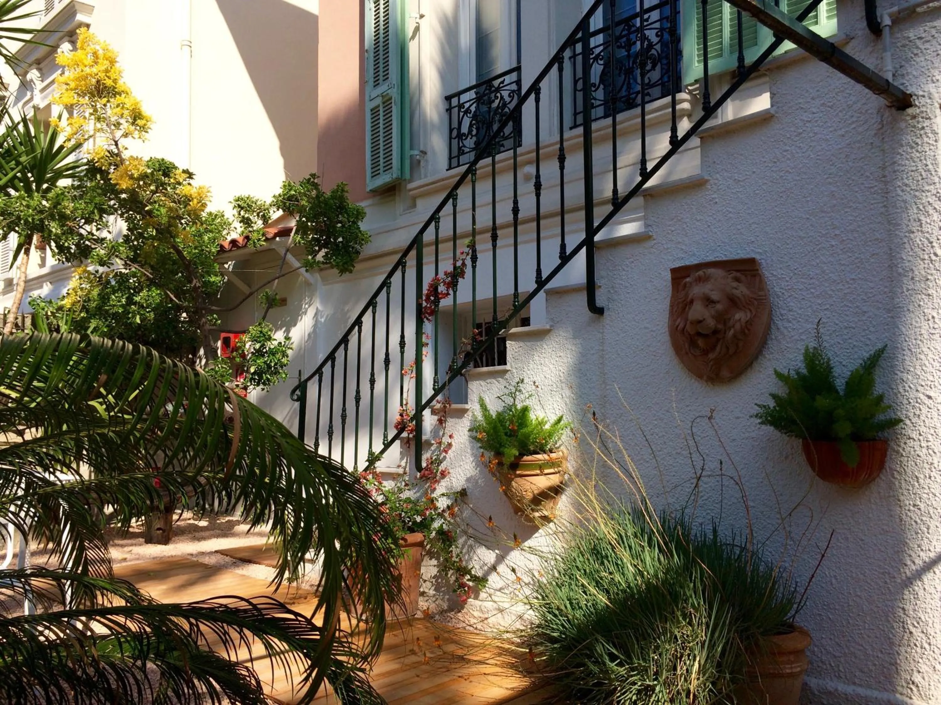 Garden view in Hotel Villa Rose