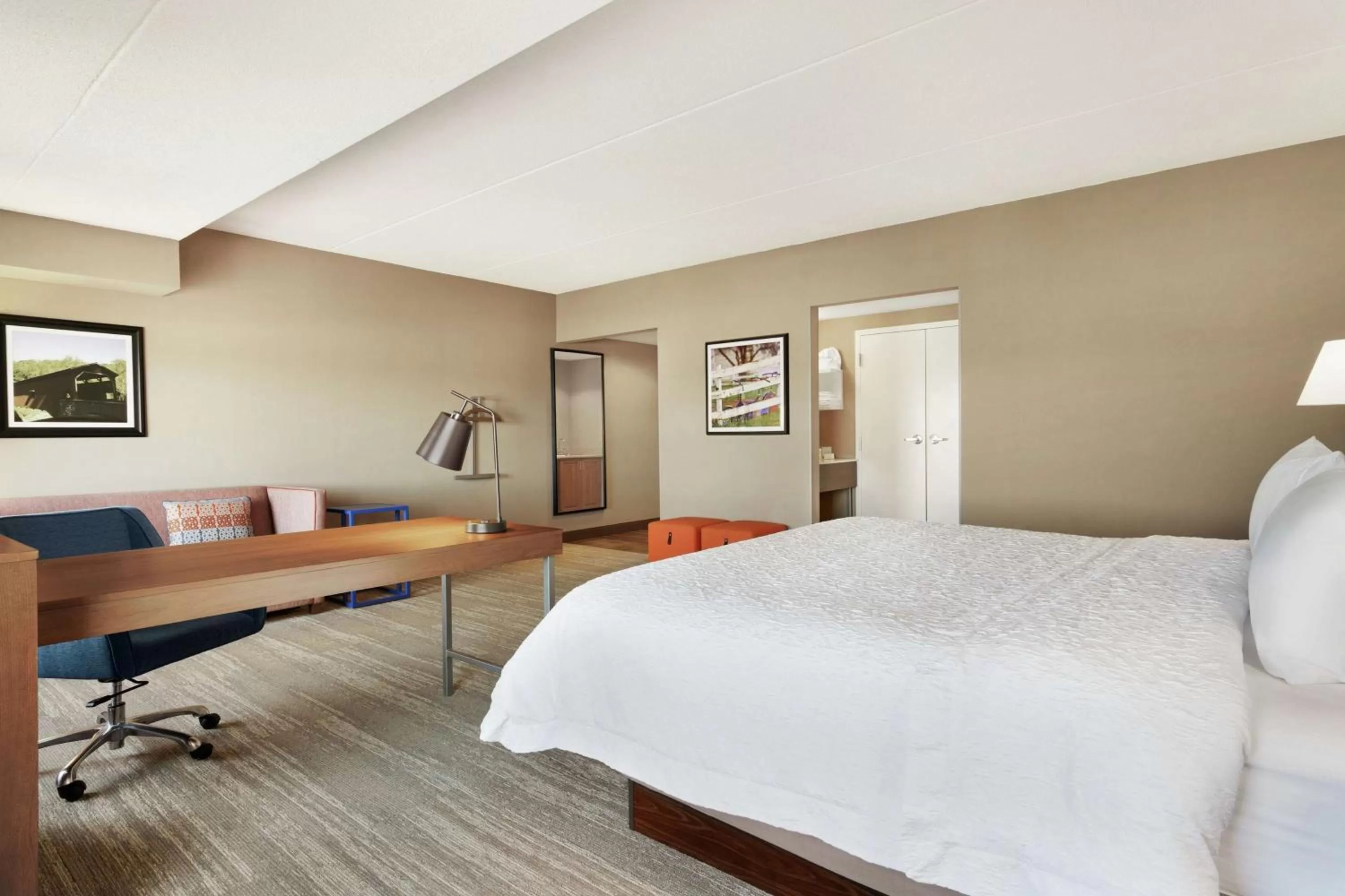 King Studio Suite with Sofa Bed - Hearing Access/Non-Smoking in Hampton Inn & Suites Ephrata - Mountain Springs