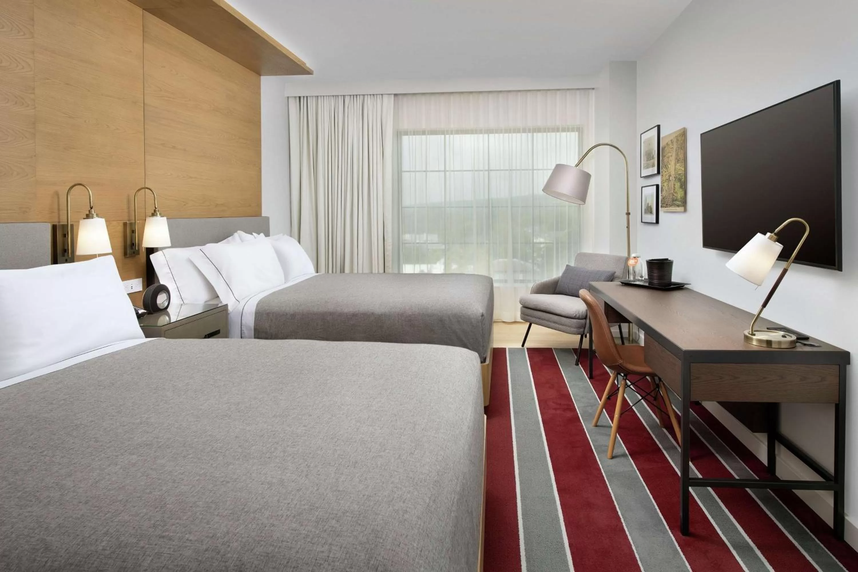 Premium Queen Room with Two Queen Beds - Hearing Access in Canopy By Hilton Ithaca Downtown