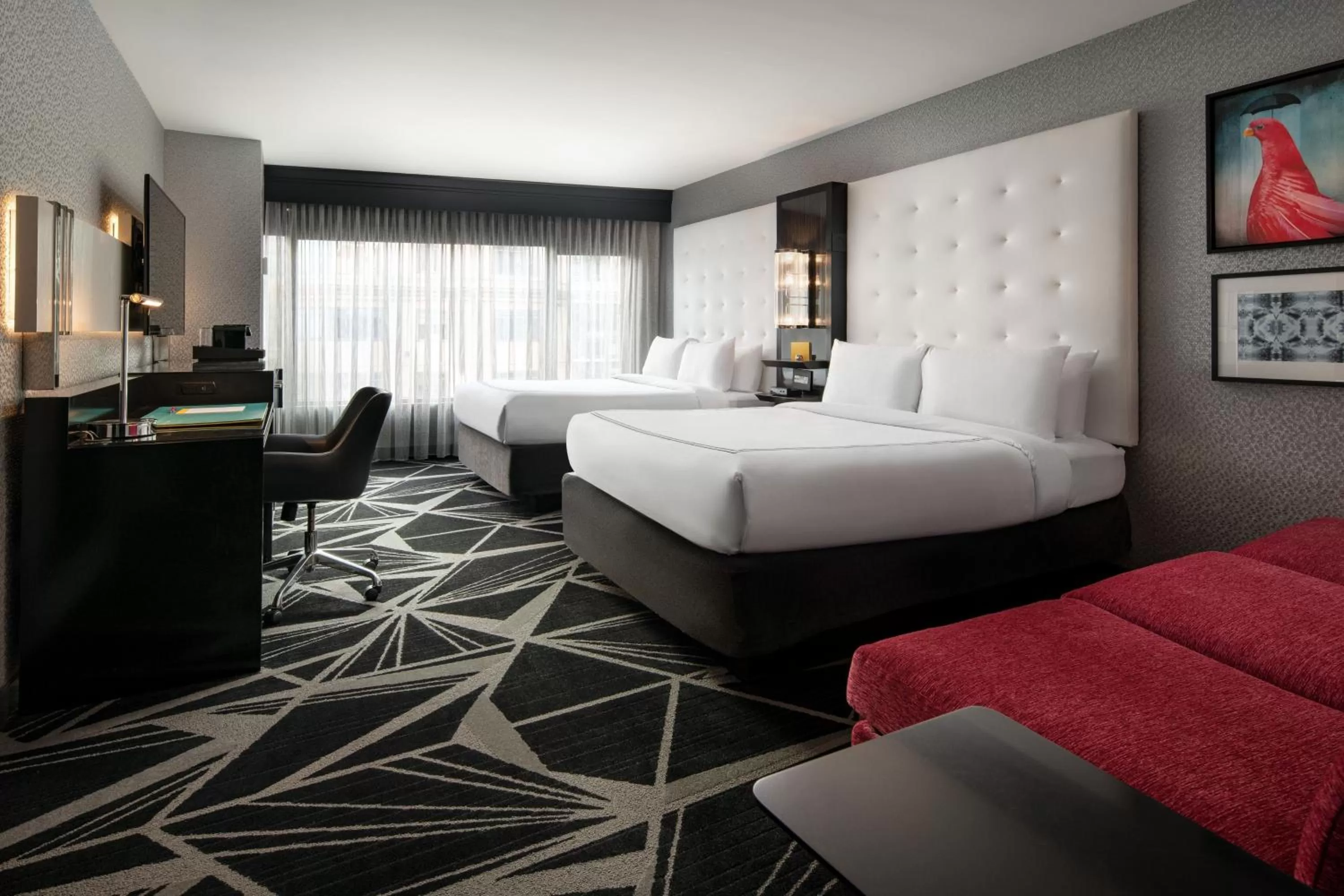 Queen Room with Two Queen Beds - Hearing Accessible in The Clancy, Autograph Collection