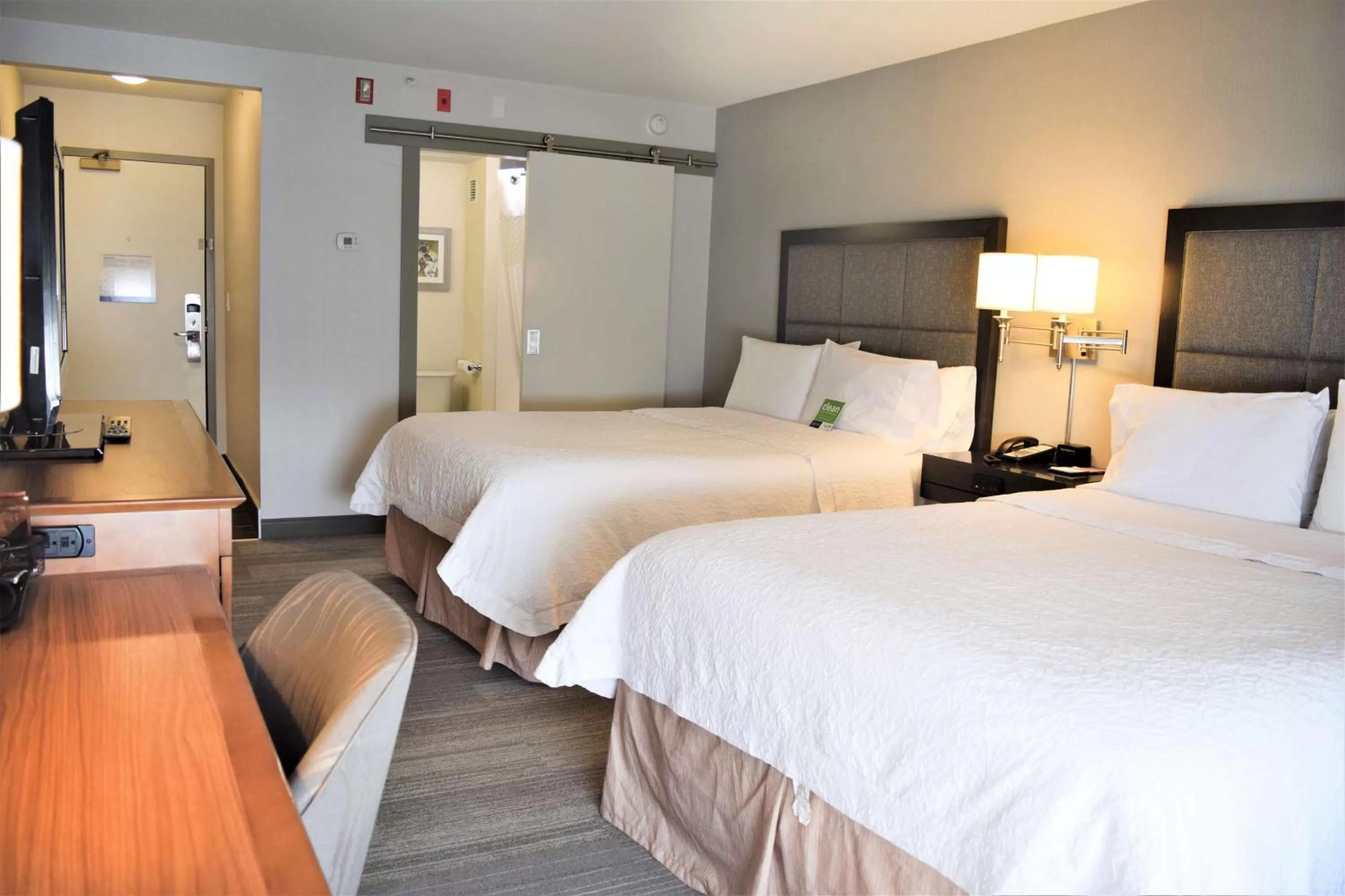 Room with Two Queen Beds - Non-Smoking in Hampton Inn & Suites by Hilton Calgary University NW
