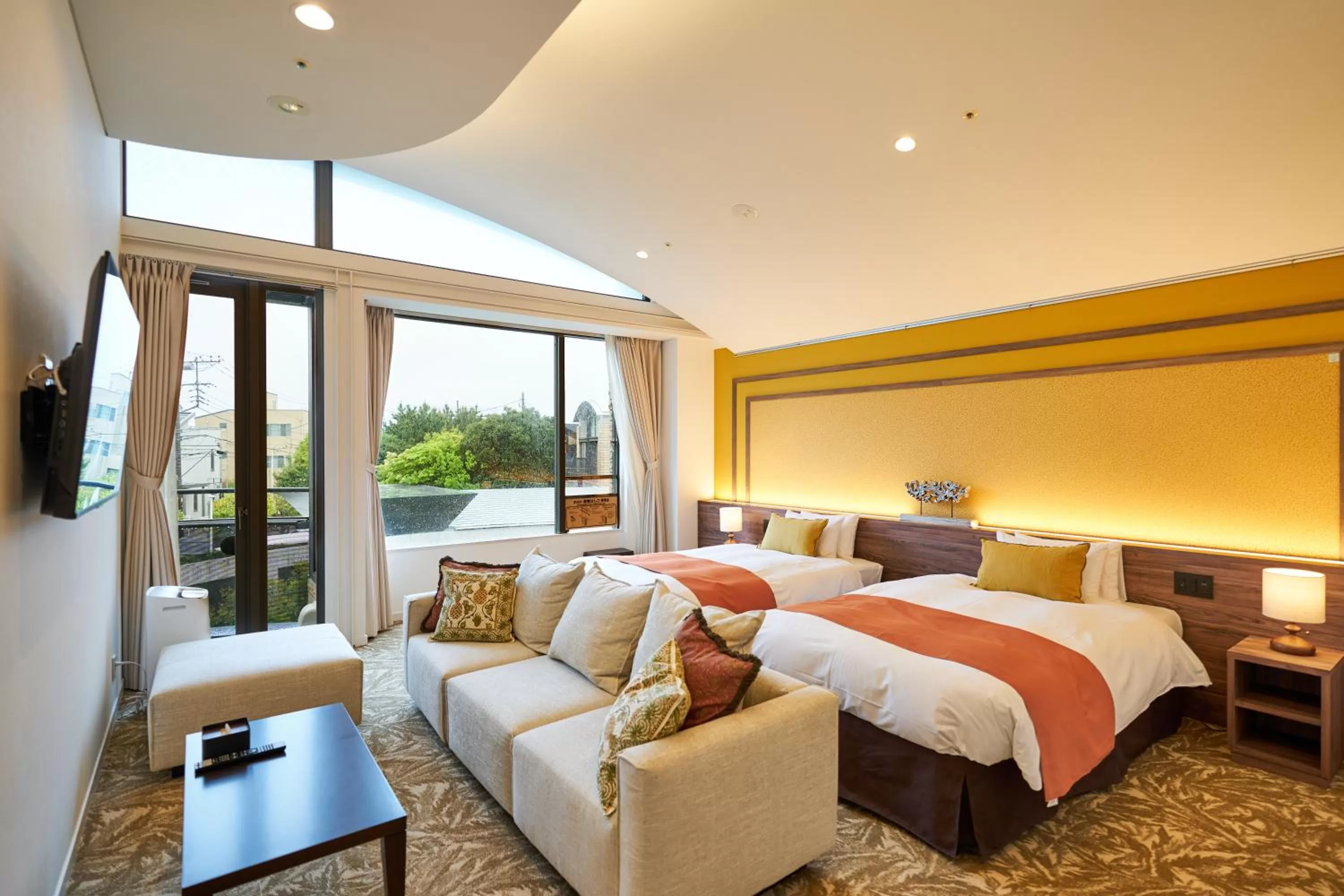 Deluxe Twin Room B in WeBase KAMAKURA