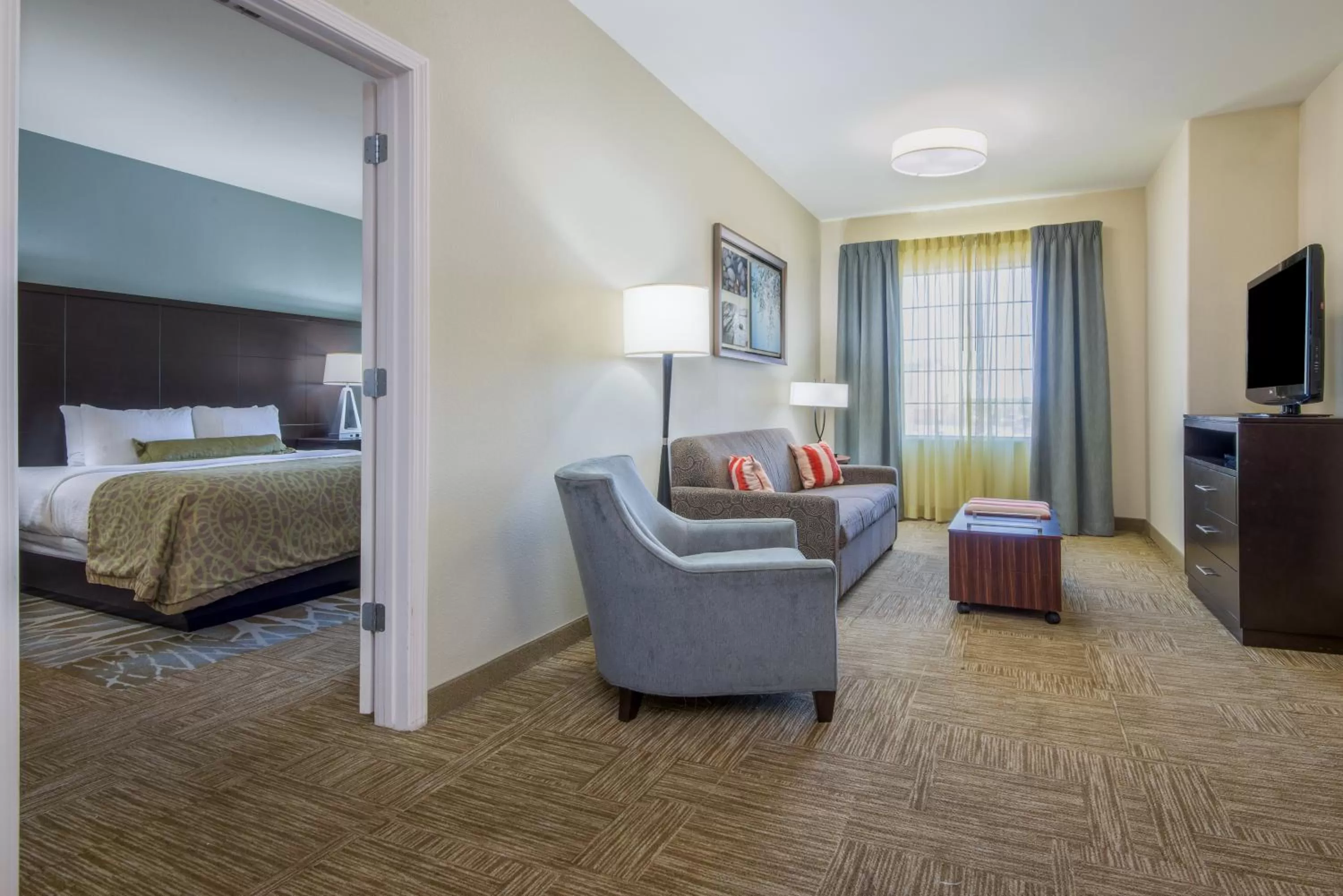 Two-Bedroom Suite with Mobility Accessible Tub - Hearing Access in Staybridge Suites Amarillo Western Crossing by IHG