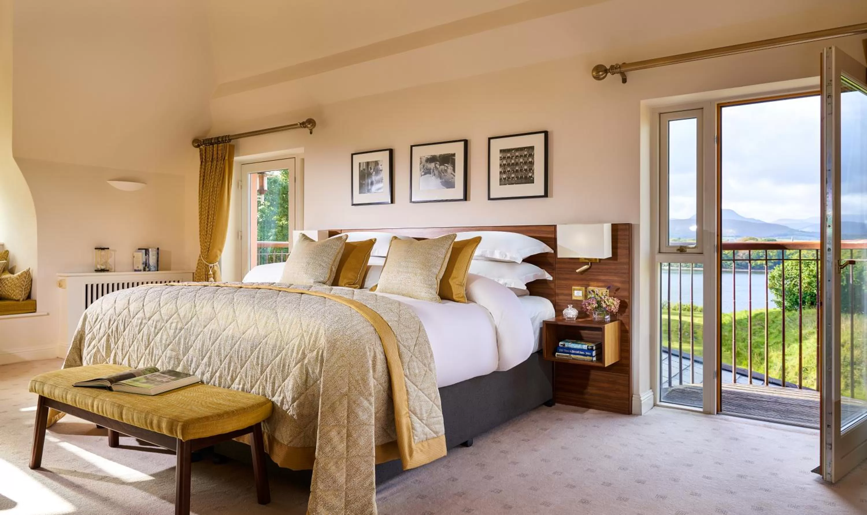 Bed in Sheen Falls Lodge