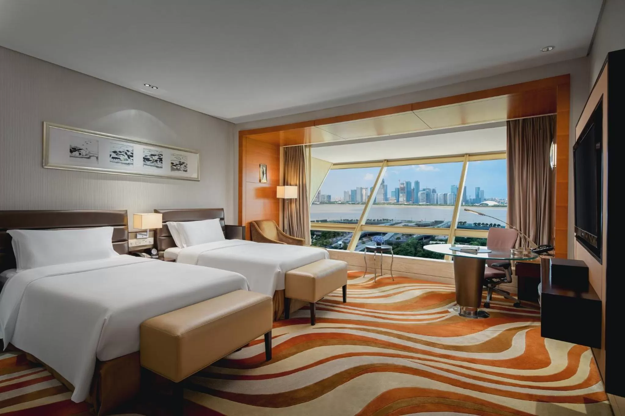 Premium Twin Room with River View in InterContinental Hangzhou ICC by IHG