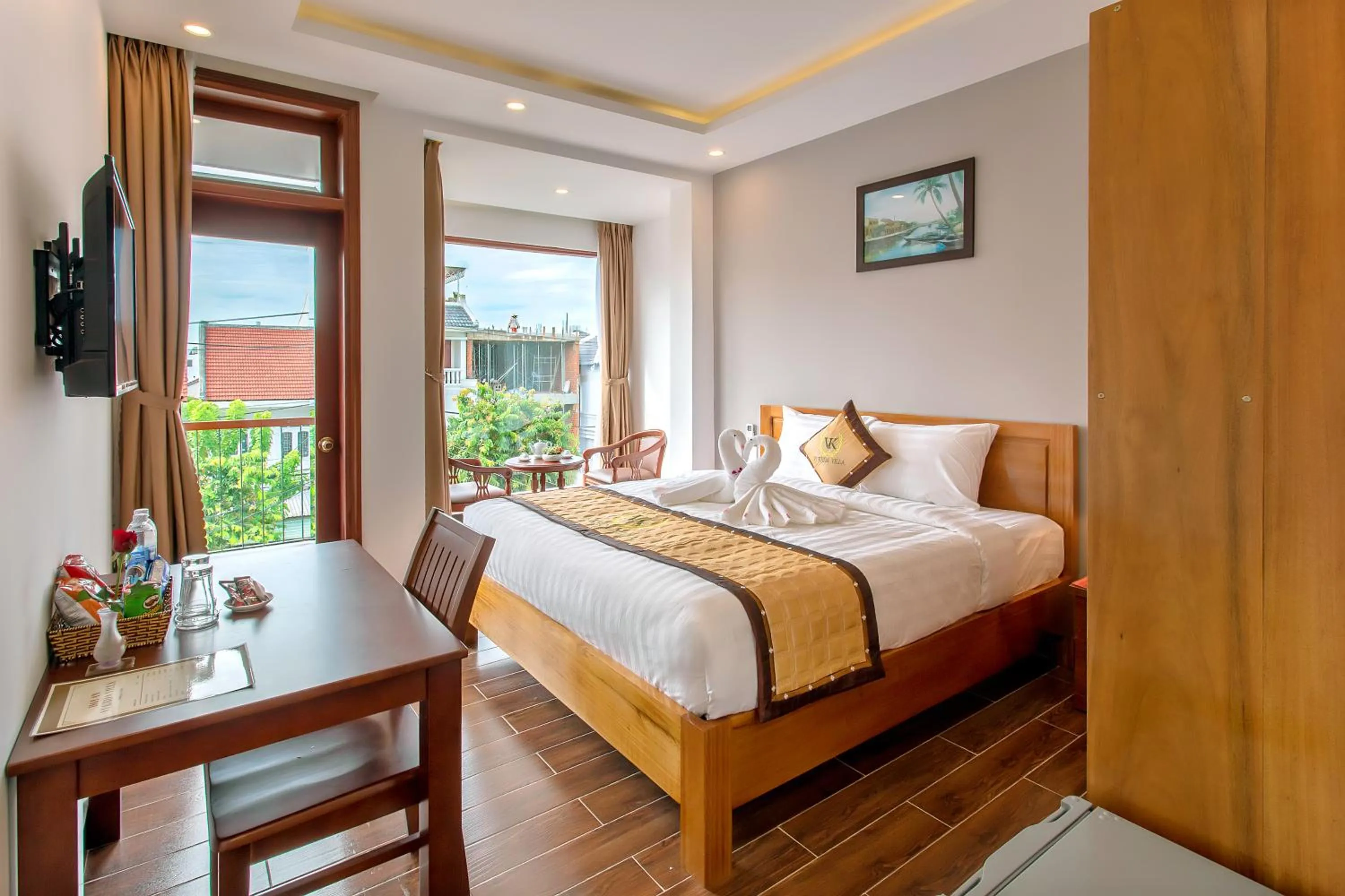 Deluxe Double Room with Balcony in Hoi An Vi Khoa Villa