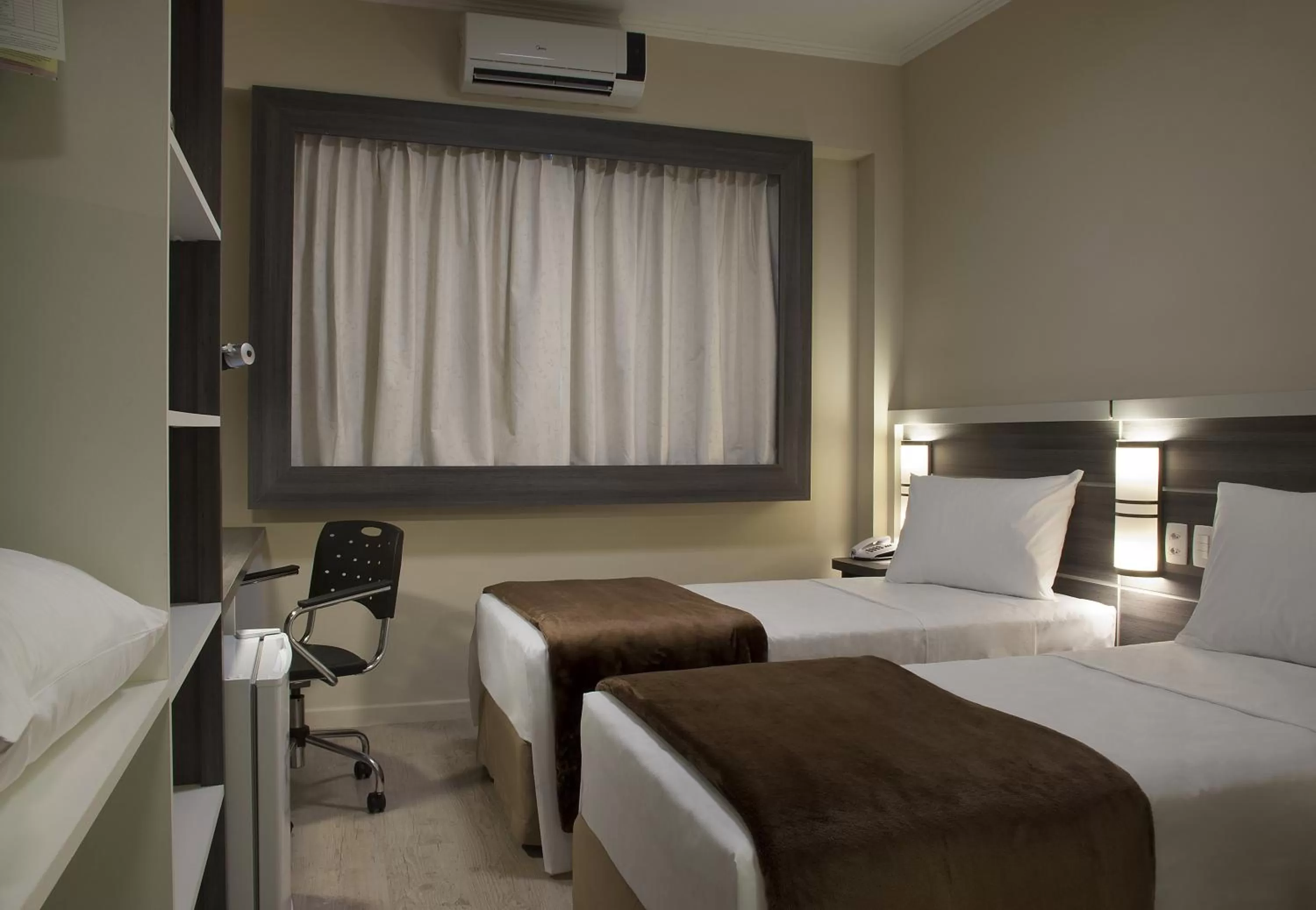 Classic Twin Room in Master Express Dom Pedro II - próximo ao Consulado Americano e Aeroporto