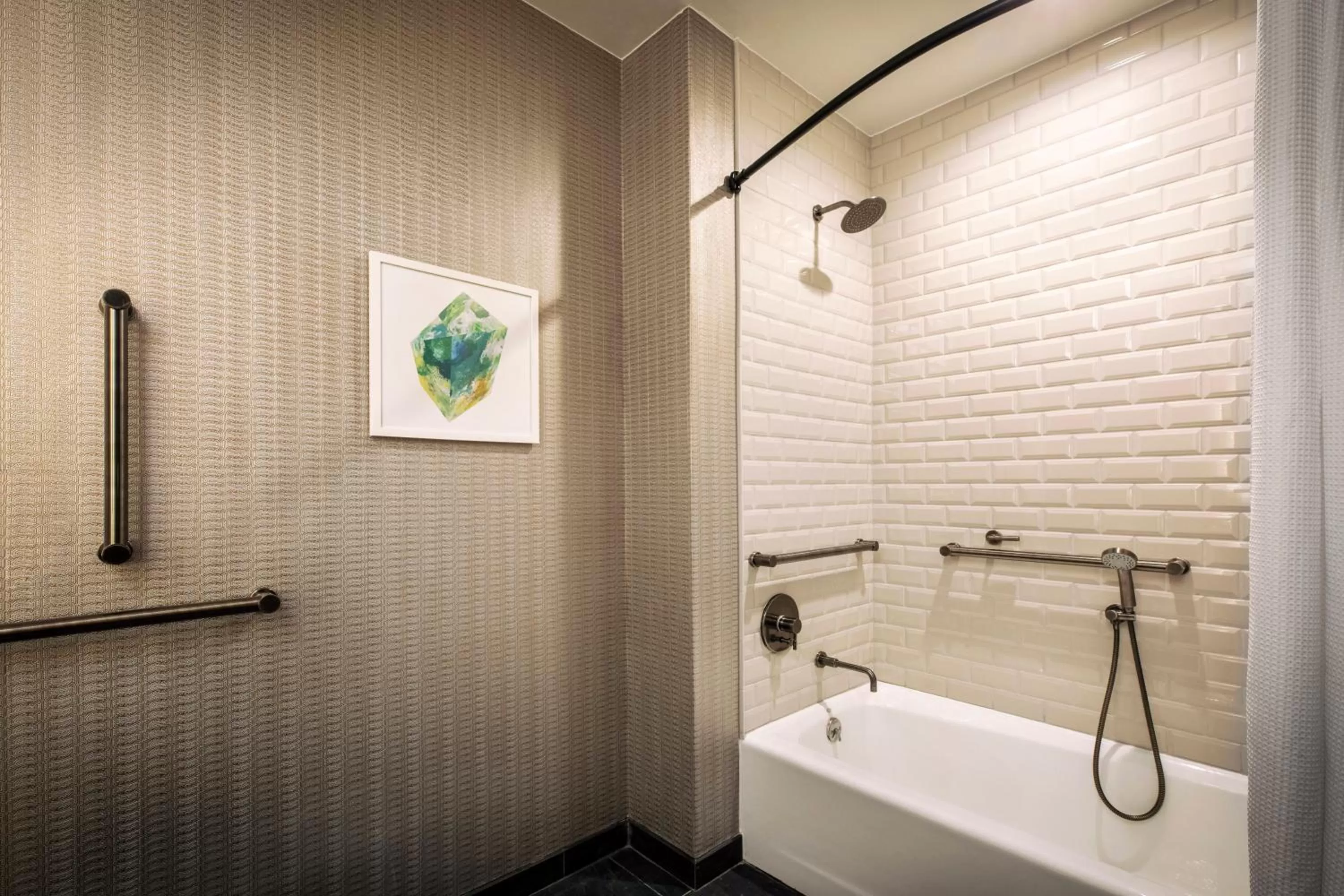 Double Room with Two Double Beds and Mobility Accessible Roll-In Shower in Kimpton Hotel Monaco Denver by IHG