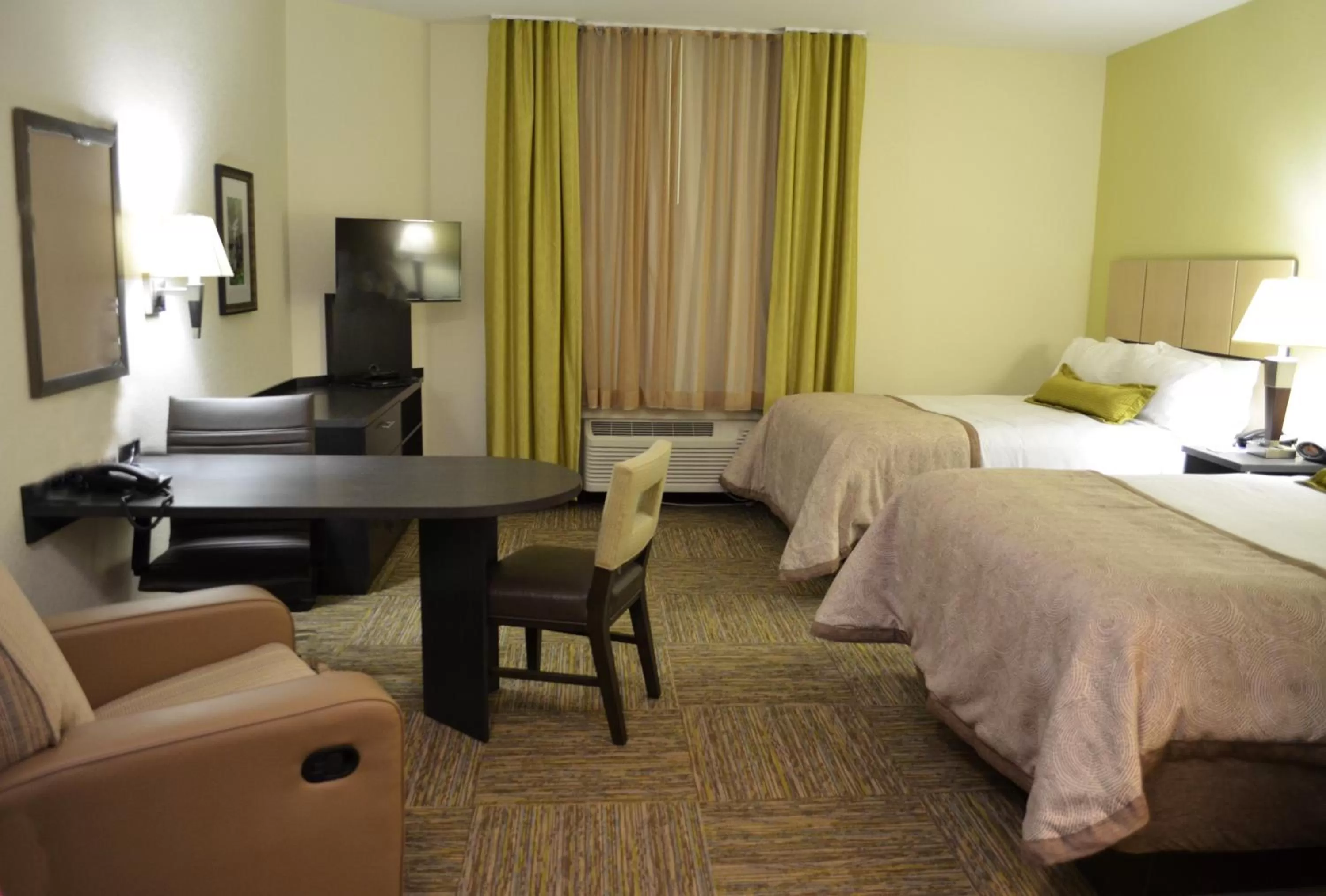 Queen Studio with Two Queen Beds - Hearing Accessible in Candlewood Suites Greenville by IHG