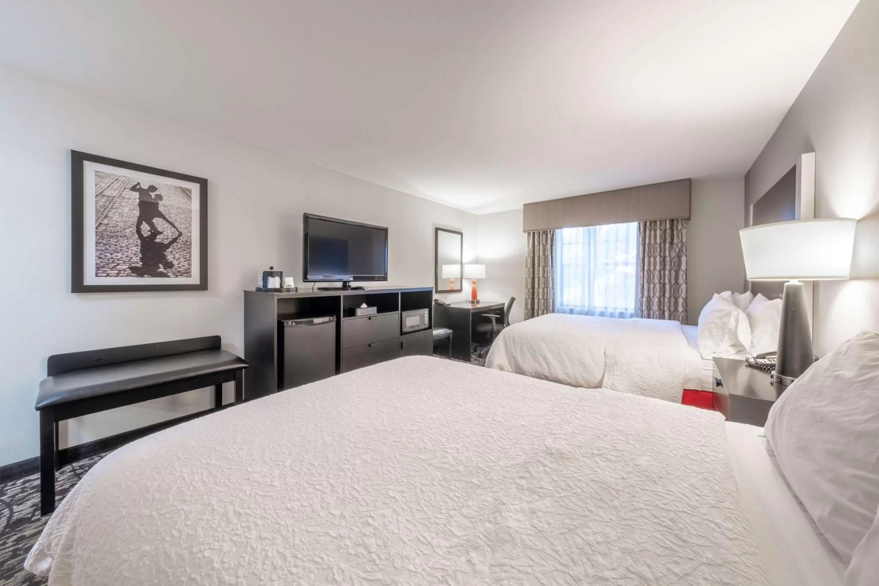 Queen Room with Two Queen Beds - Hearing Access/Non-Smoking in Hampton Inn & Suites DuPont