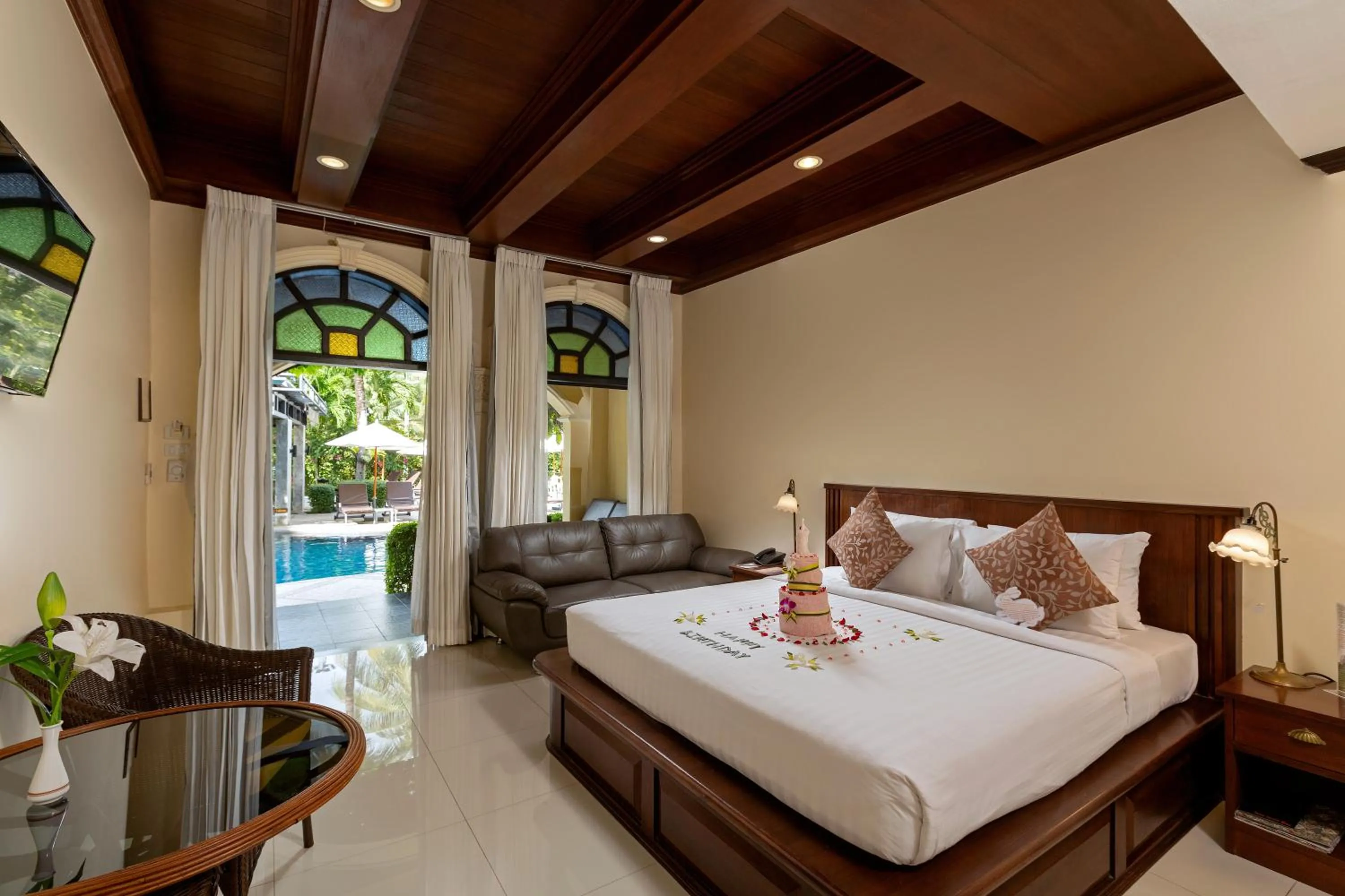 Studio with Pool View in The Front Village - SHA Plus