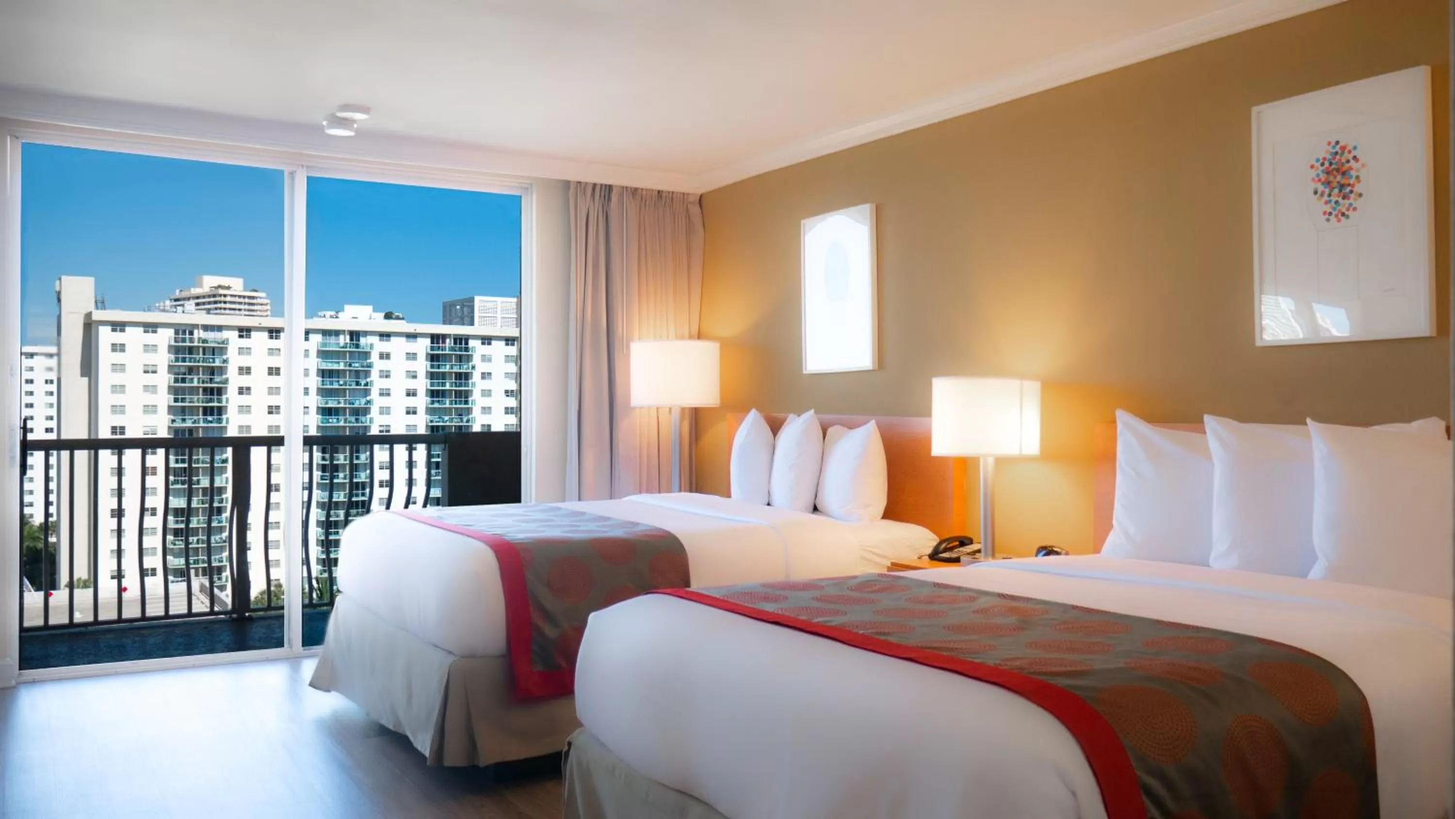 2 Queen Beds, Deluxe Room, City View, Non-Smoking in Ramada Plaza by Wyndham Marco Polo Beach Resort