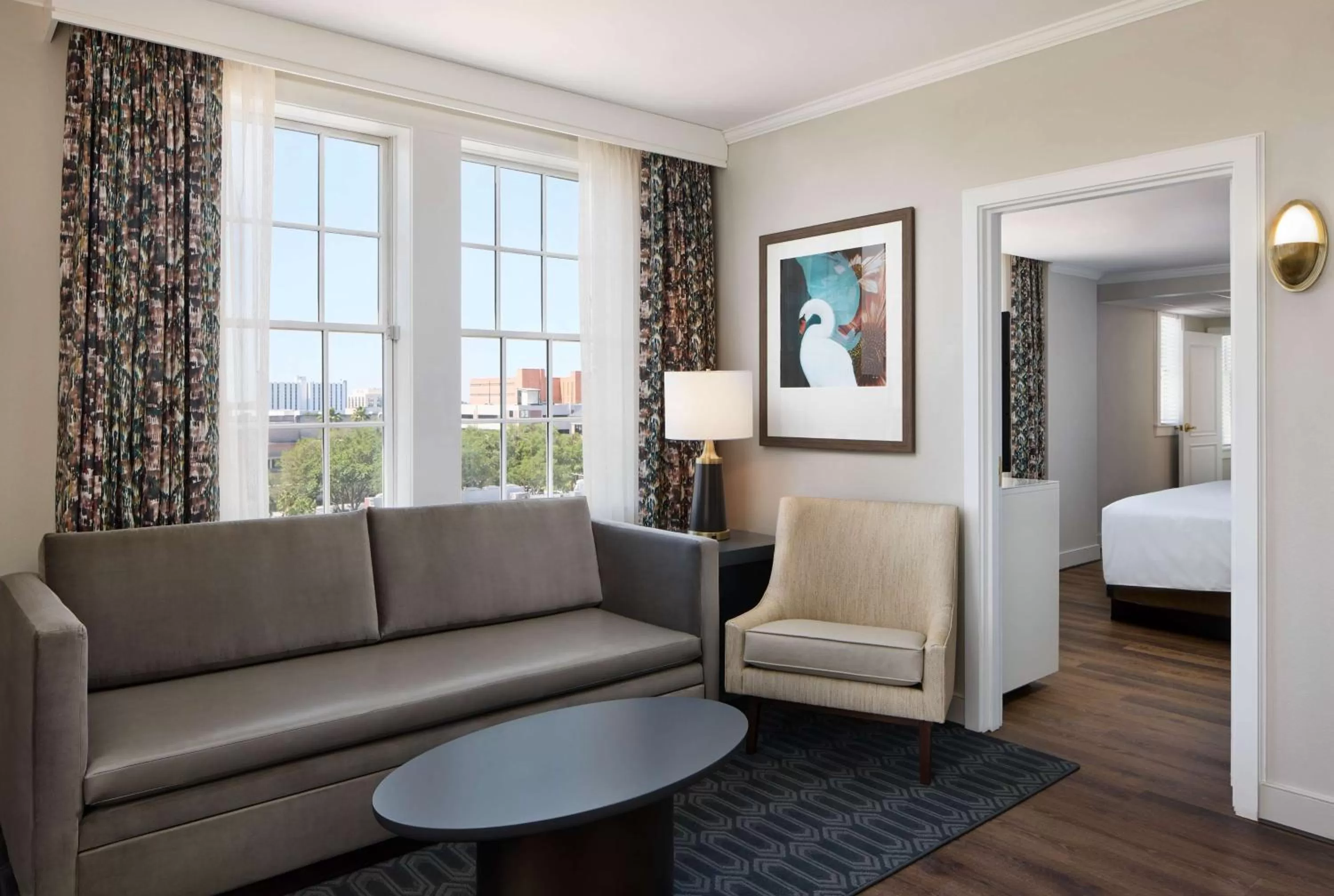 One-Bedroom King Suite with Lake View in The Terrace Hotel Lakeland, Tapestry Collection by Hilton