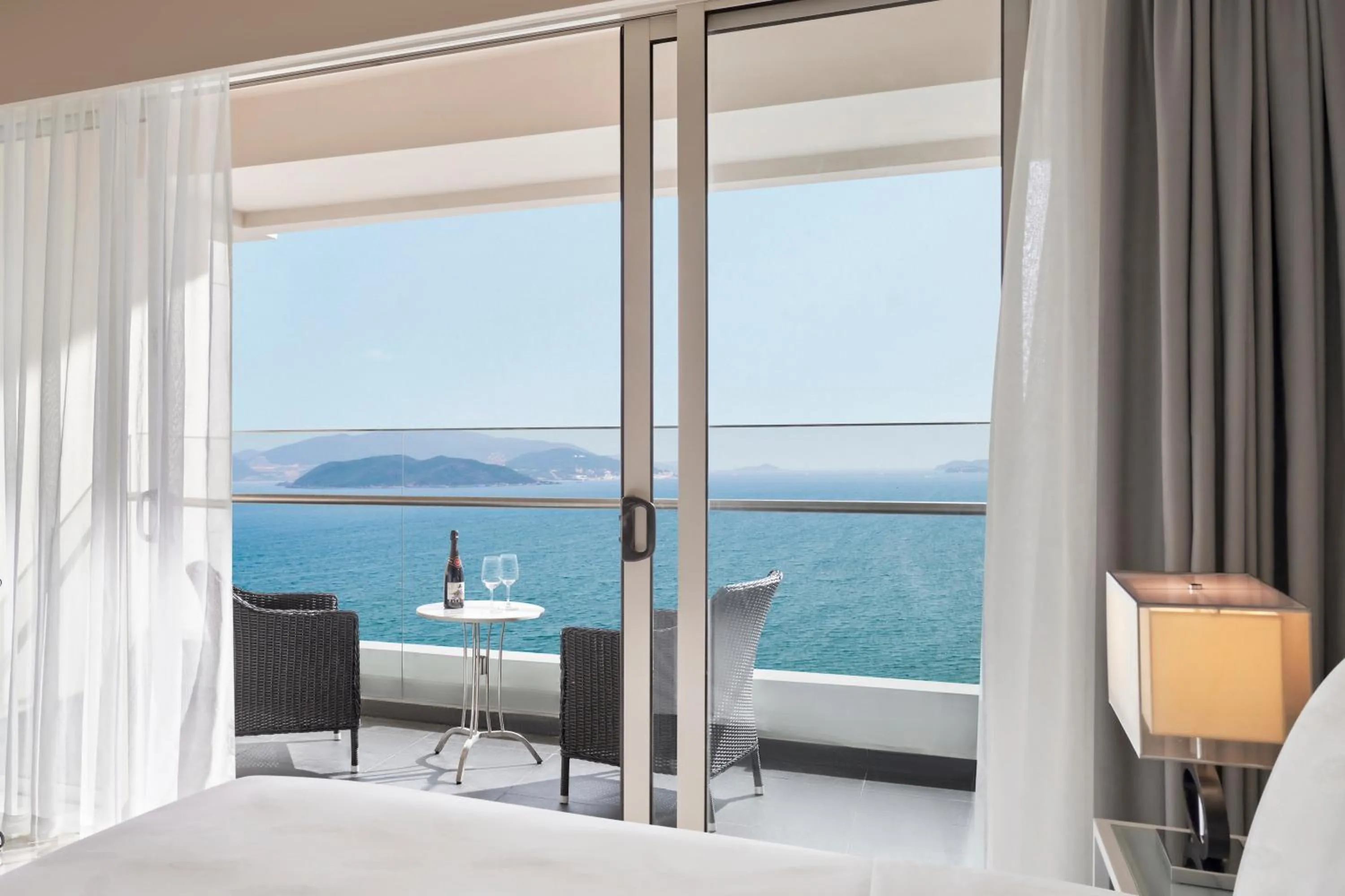Three-Bedroom Suite with Two King Beds and Two Single Beds - Bath/Ocean View in InterContinental Residences Nha Trang by IHG