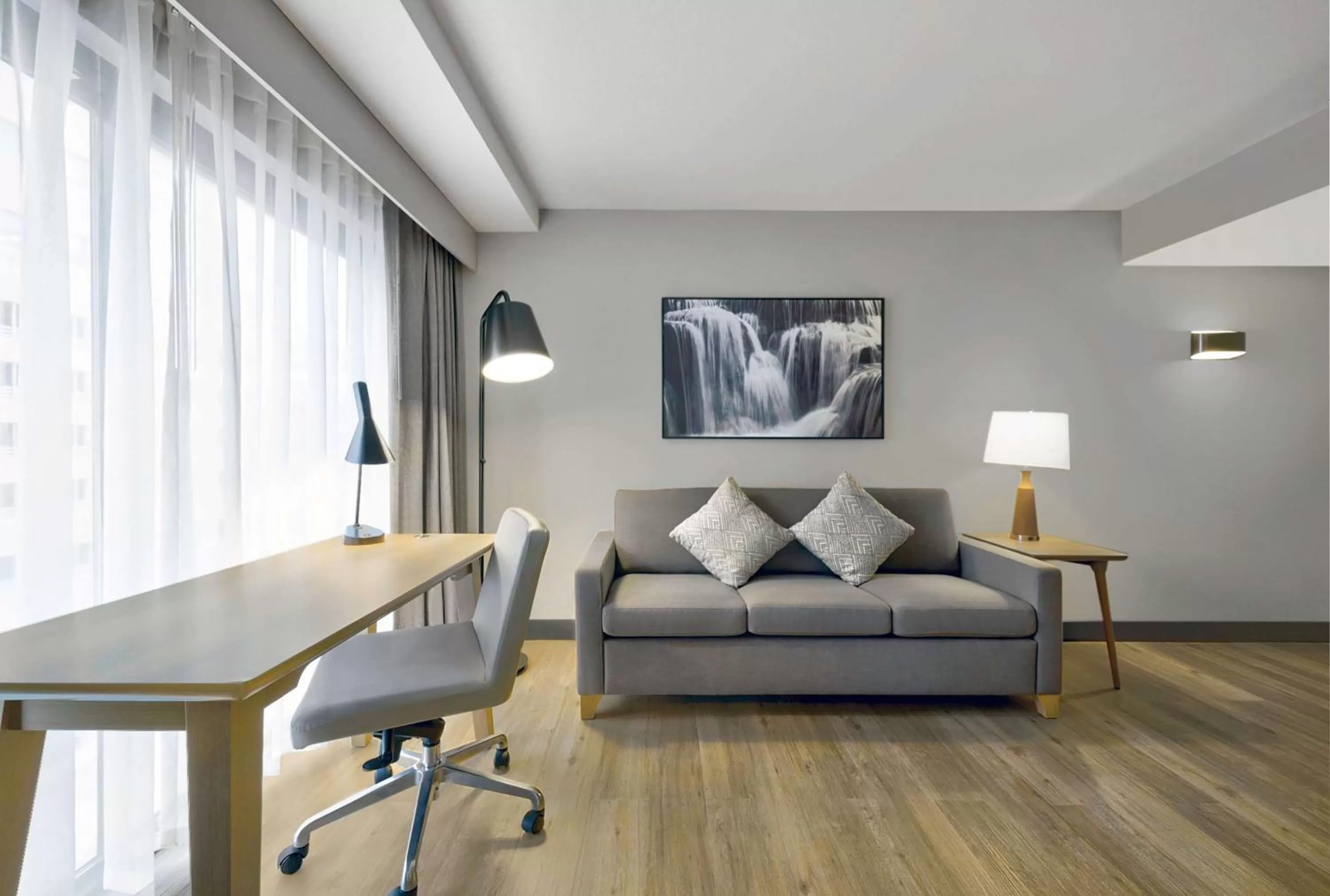 Two Room King Suite with Partial View in DoubleTree by Hilton Davenport