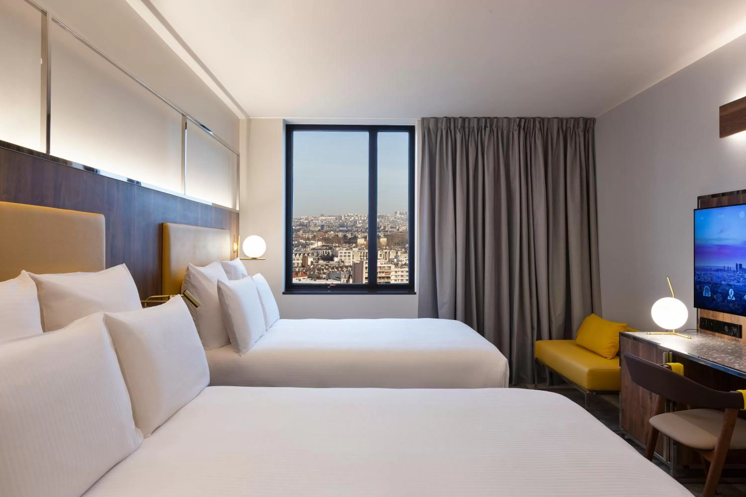 Deluxe Premium Family Twin Room with Two Communicating Room and City View in Pullman Paris Montparnasse