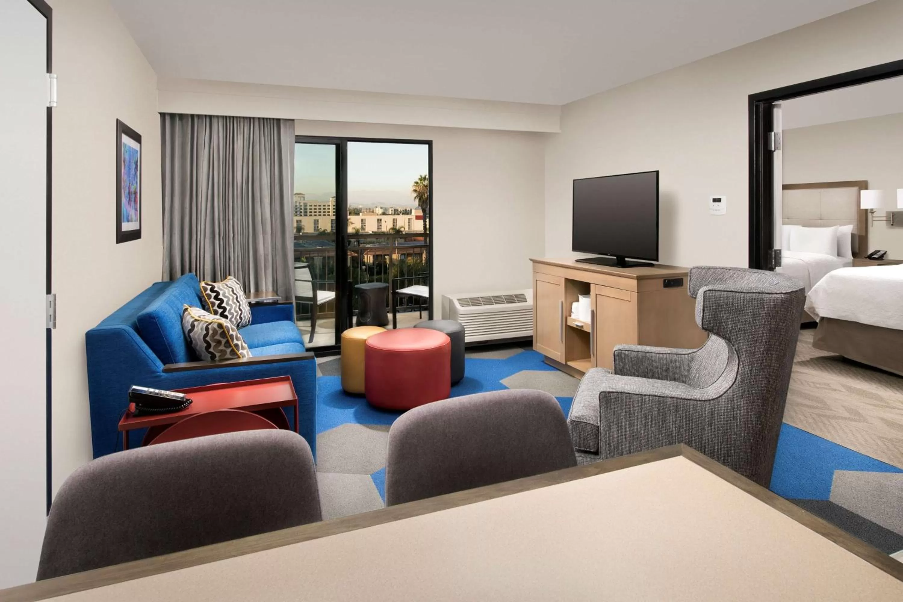 One-Bedroom Family Suite with Two Queen Beds and Balcony - Non-Smoking in Hampton Inn & Suites Anaheim Garden Grove