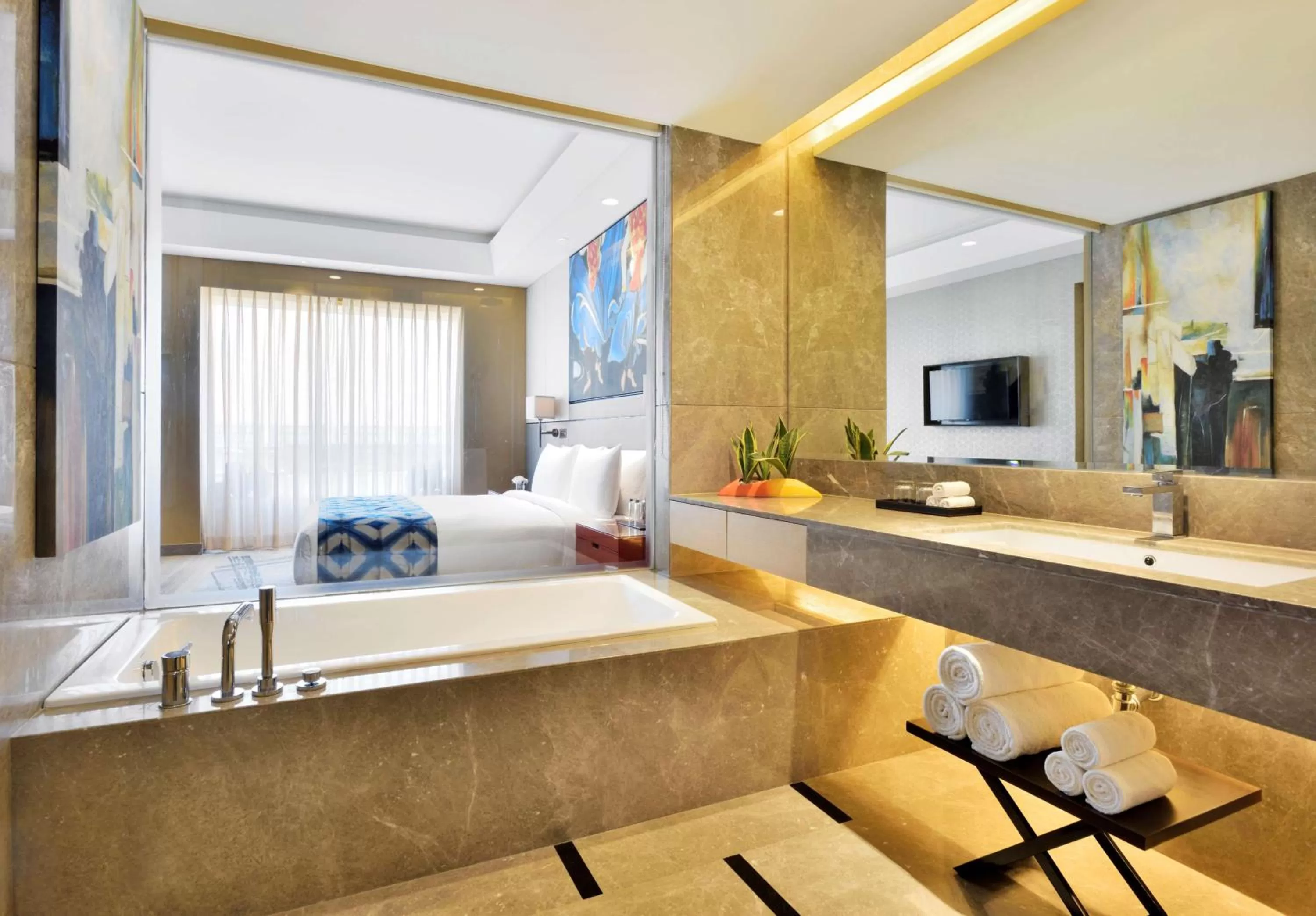 Deluxe Double or Twin Room -15% Dis on FnB - single occupancy in Radisson Blu Faridabad