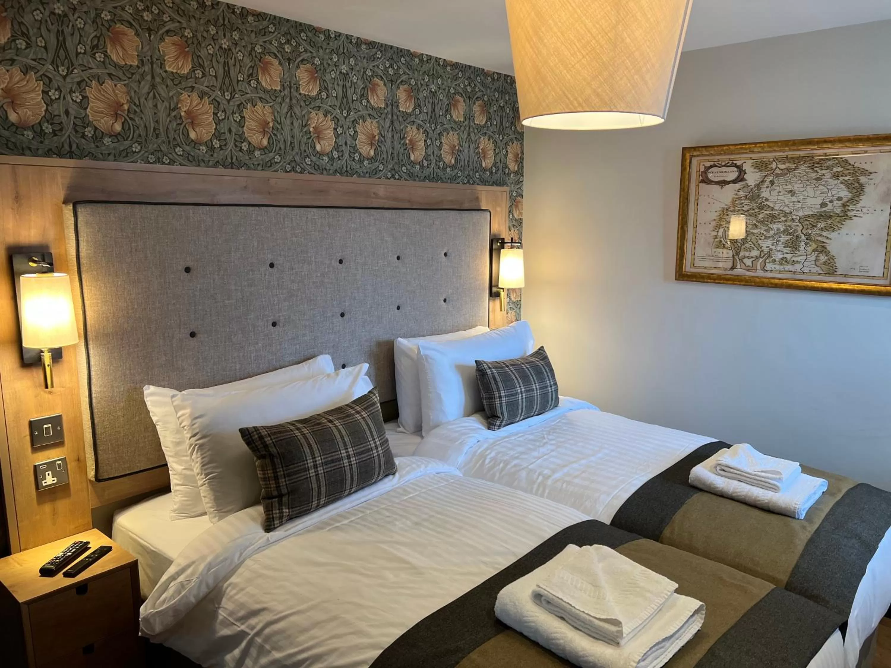 Twin Room with Private Bathroom in Queens Head Inn, Tirril