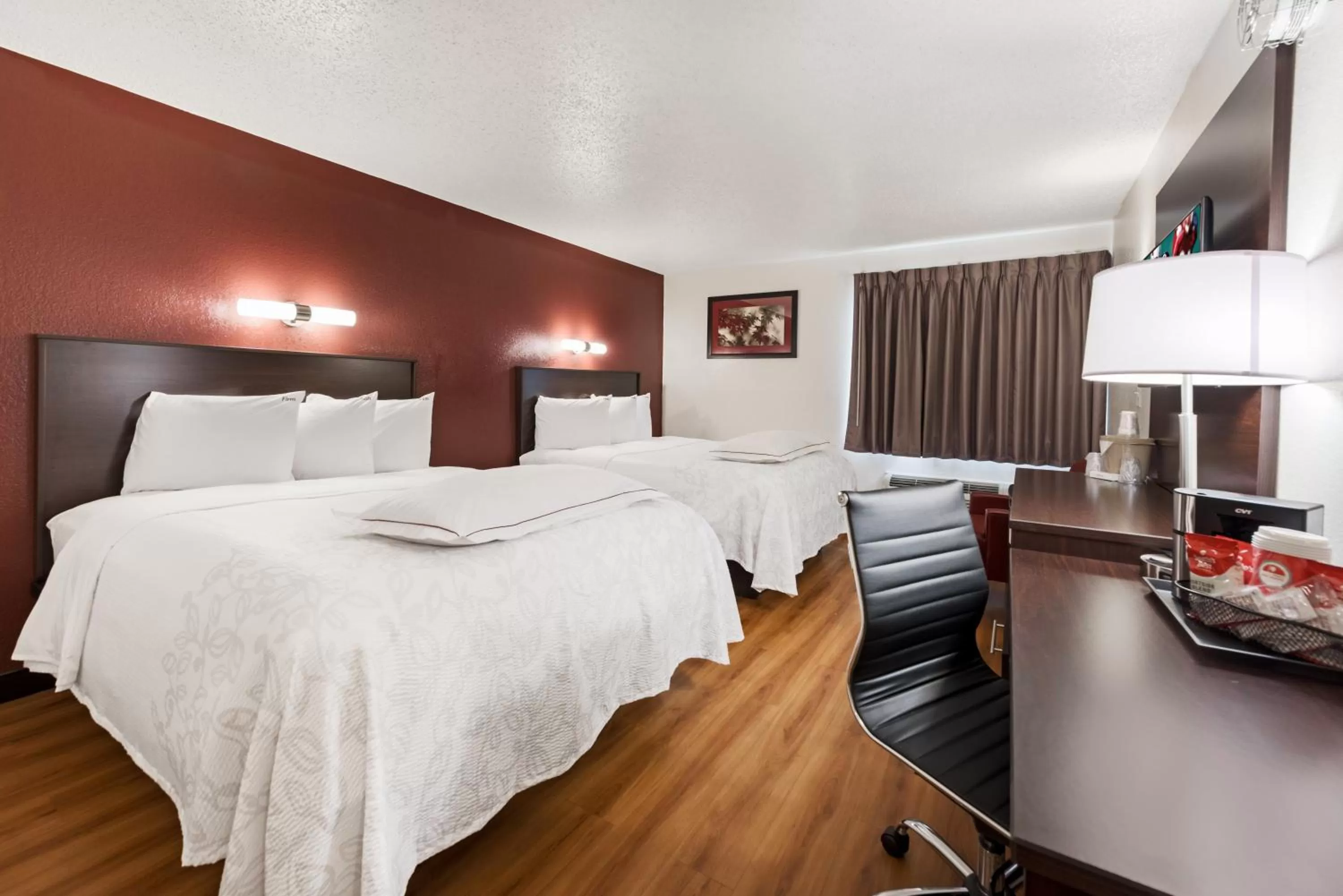 Premium Room with Two Queen Beds Smoke Free (Upgraded Bedding and Snack Box) in Red Roof Inn PLUS+ Columbus - Worthington