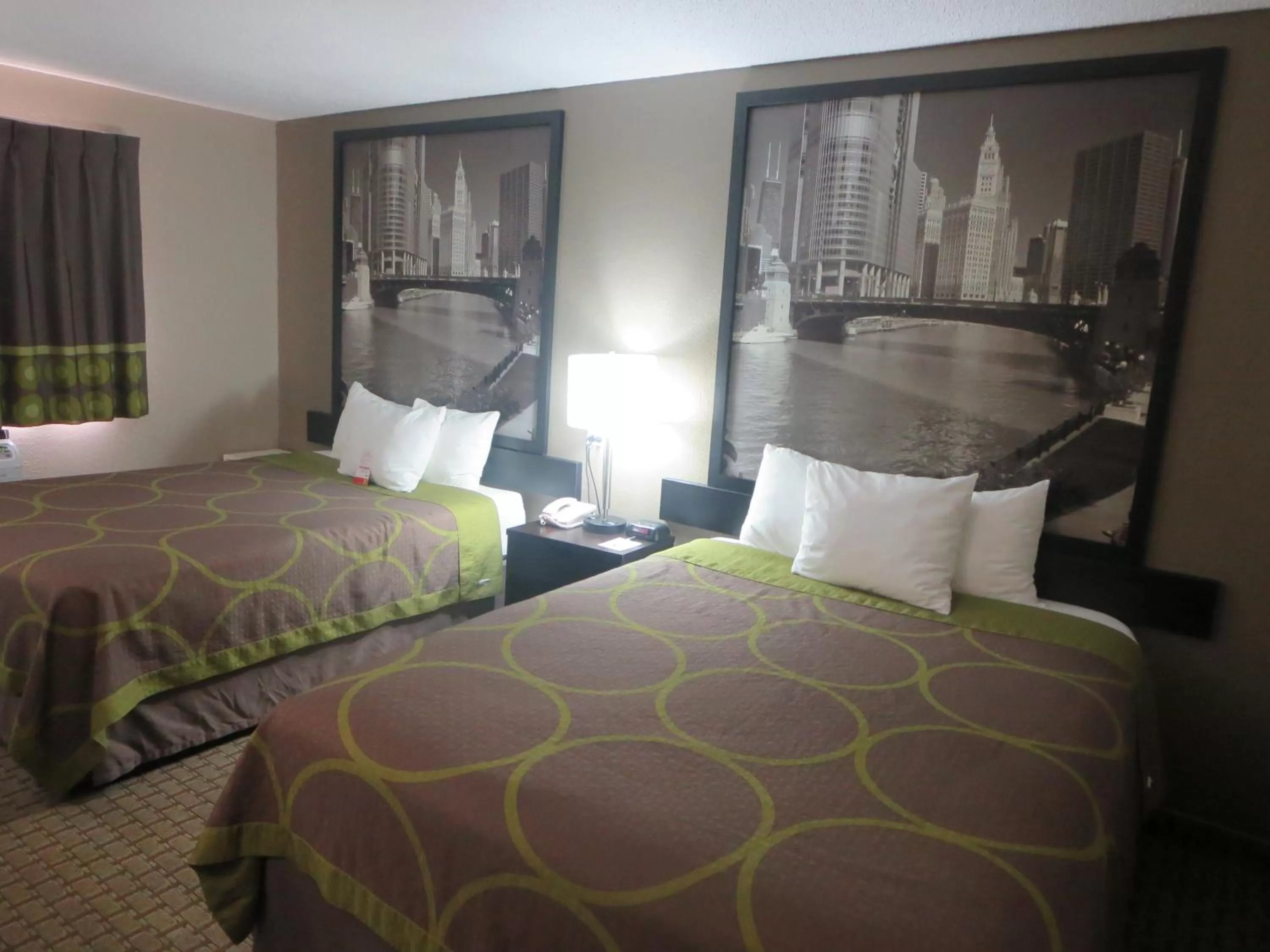 Double Room with Two Double Beds - Non-Smoking in Super 8 by Wyndham Mundelein/Libertyville Area