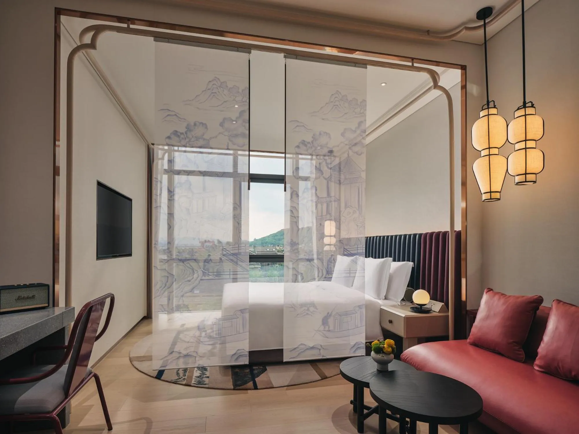 Premium King Room - Lounge Access in Hotel Indigo Hangzhou Uptown,Close to Westlake , boutique design hotel with freeflow minibar