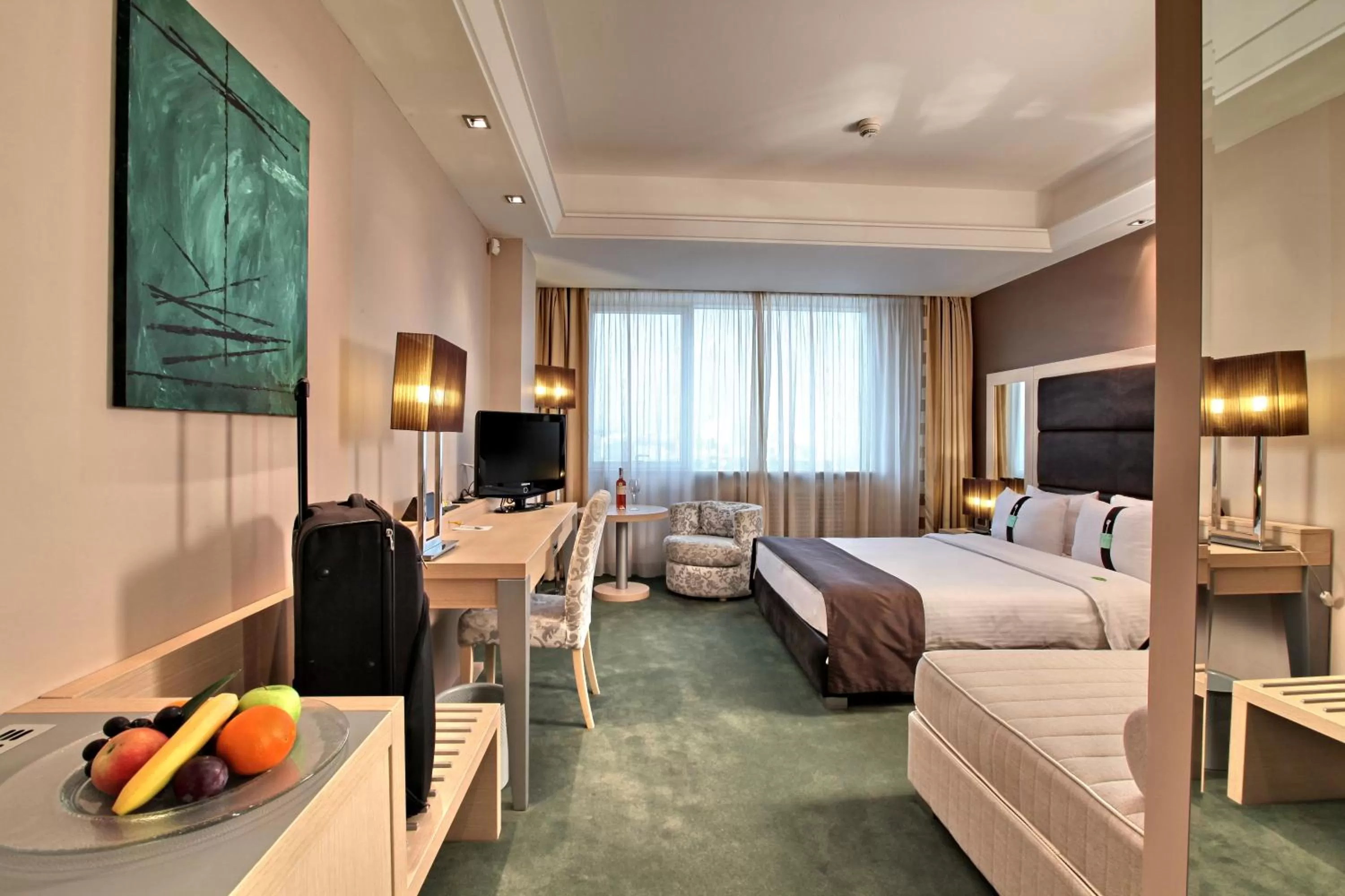 Premium Queen Room with sofa bed in Holiday Inn Belgrade, an IHG Hotel