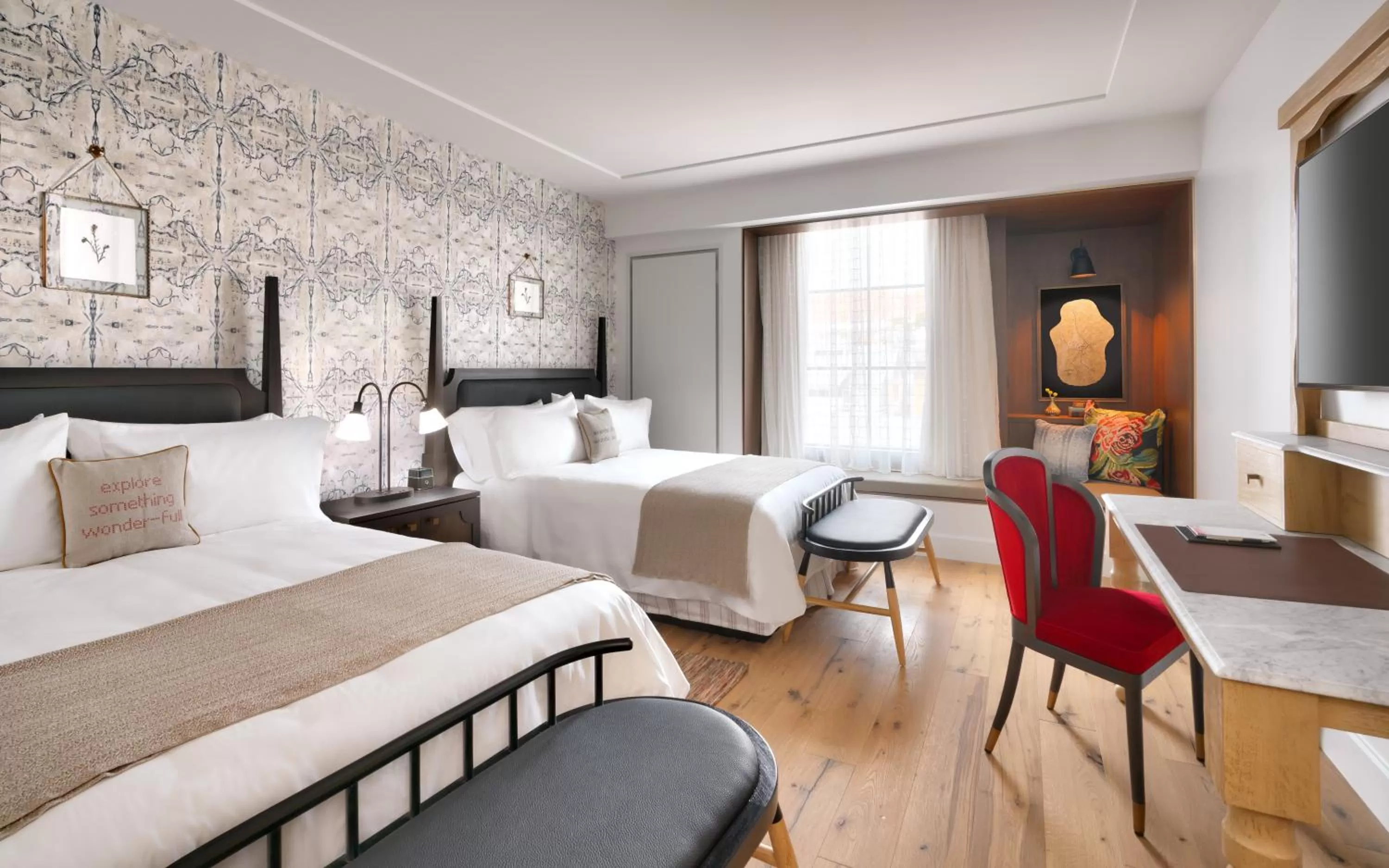 Guest room, 2 Queen, City view in The Advenire, Autograph Collection