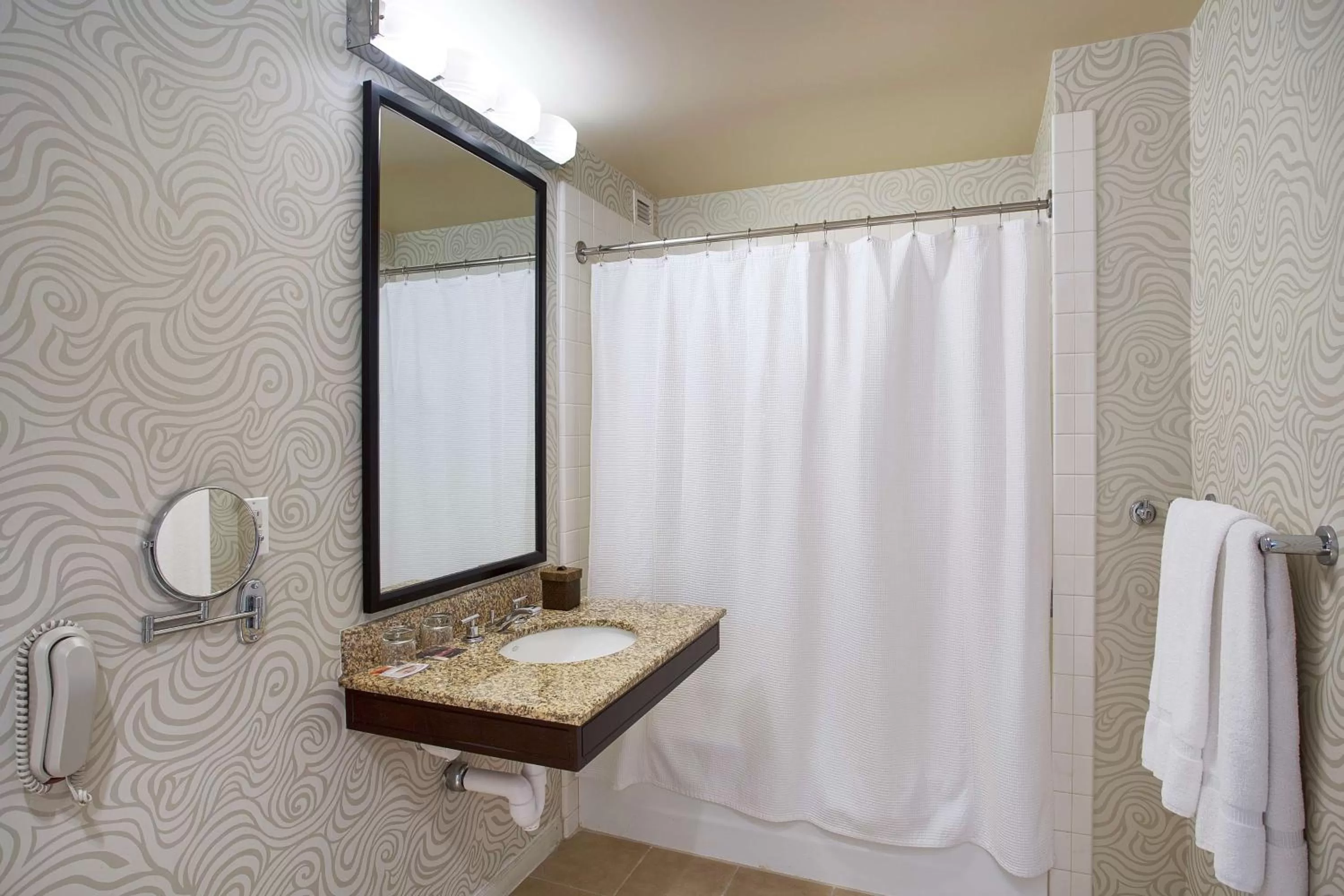 Queen Room with Two Queen Beds - Hearing Access in Juniper Hotel Cupertino, Curio Collection by Hilton