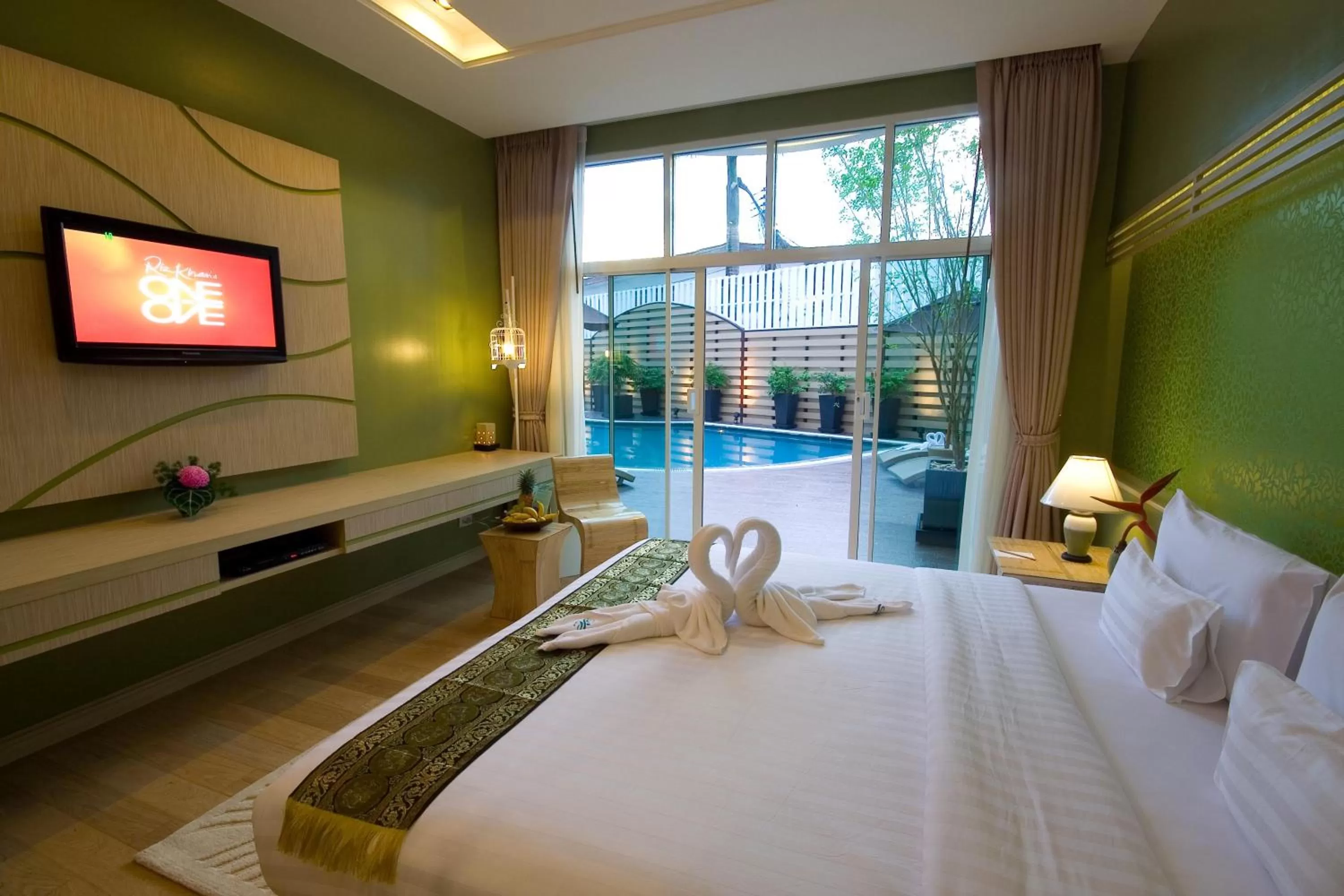 Deluxe Double Room with Pool Access in A-Te Chumphon Hotel - SHA Plus