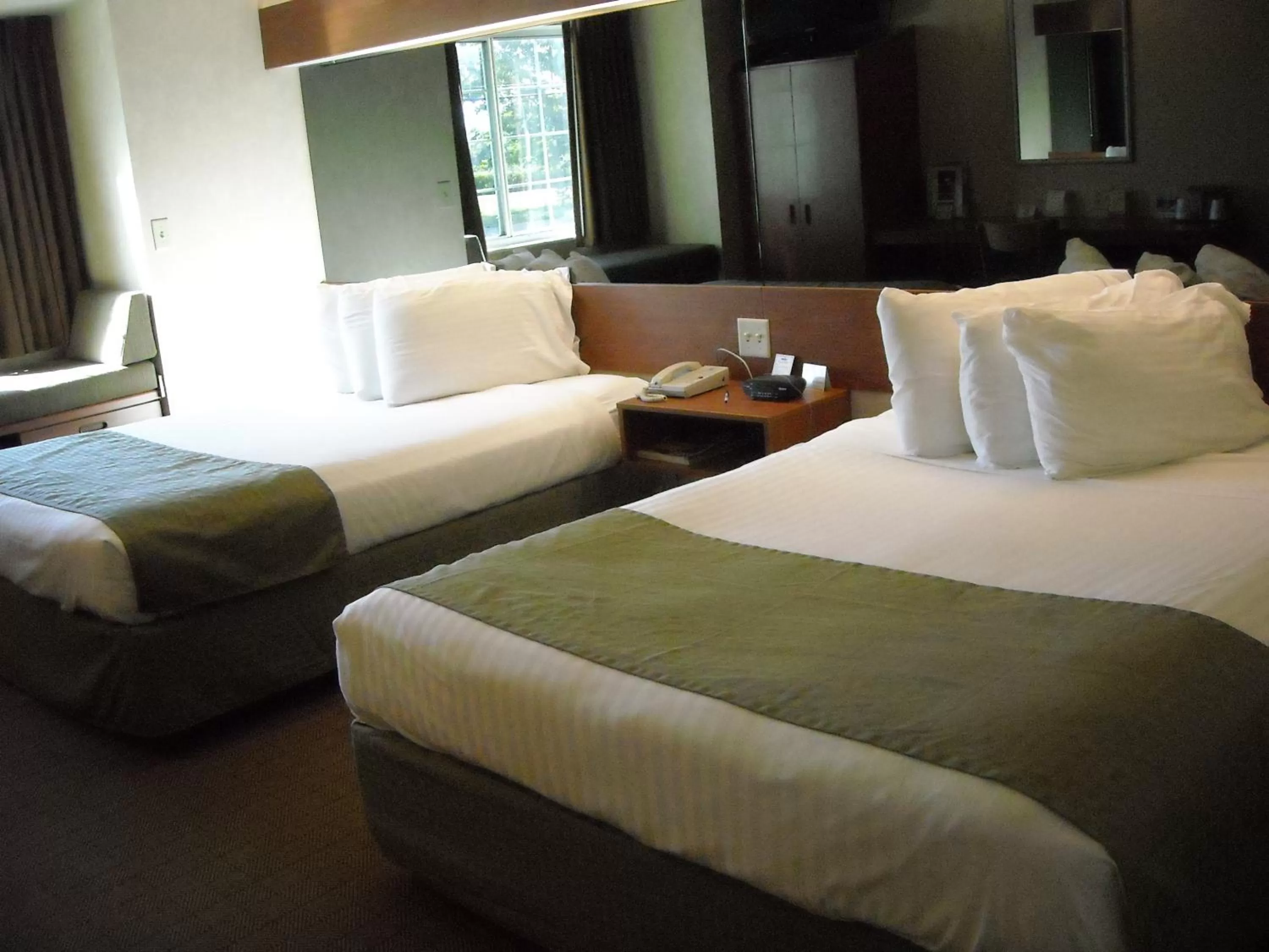 Queen Room with Two Queen Beds and Roll-In Shower - Mobility Accessible/Non-Smoking in Microtel Inn & Suites Springville