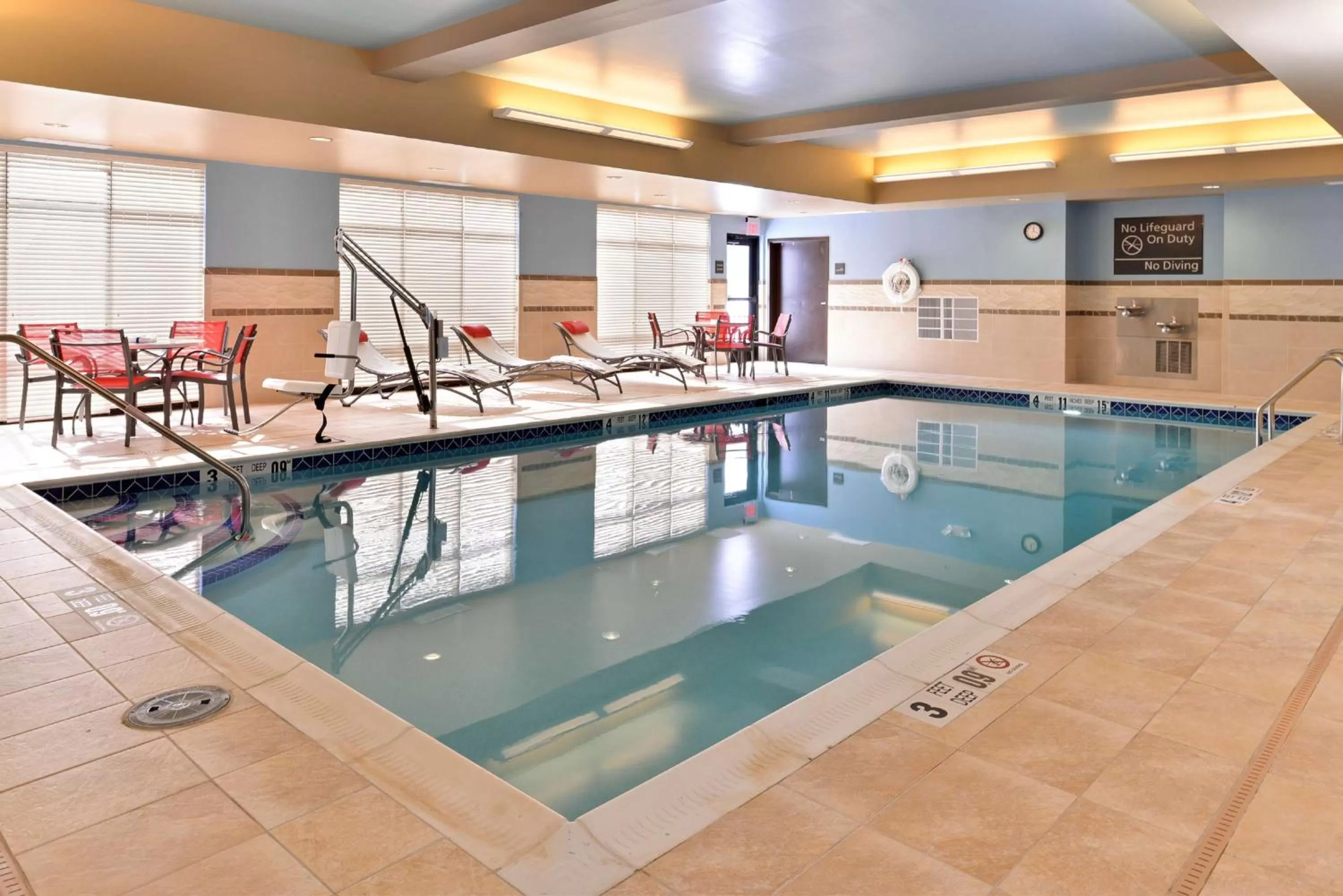 Pool view in Hampton Inn Rome