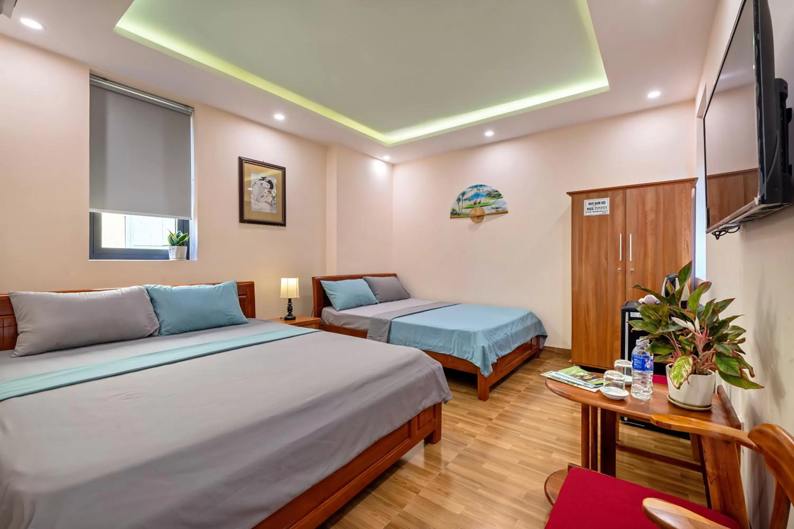 Superior Queen Room with Two Queen Beds in Nam Hội Homestay