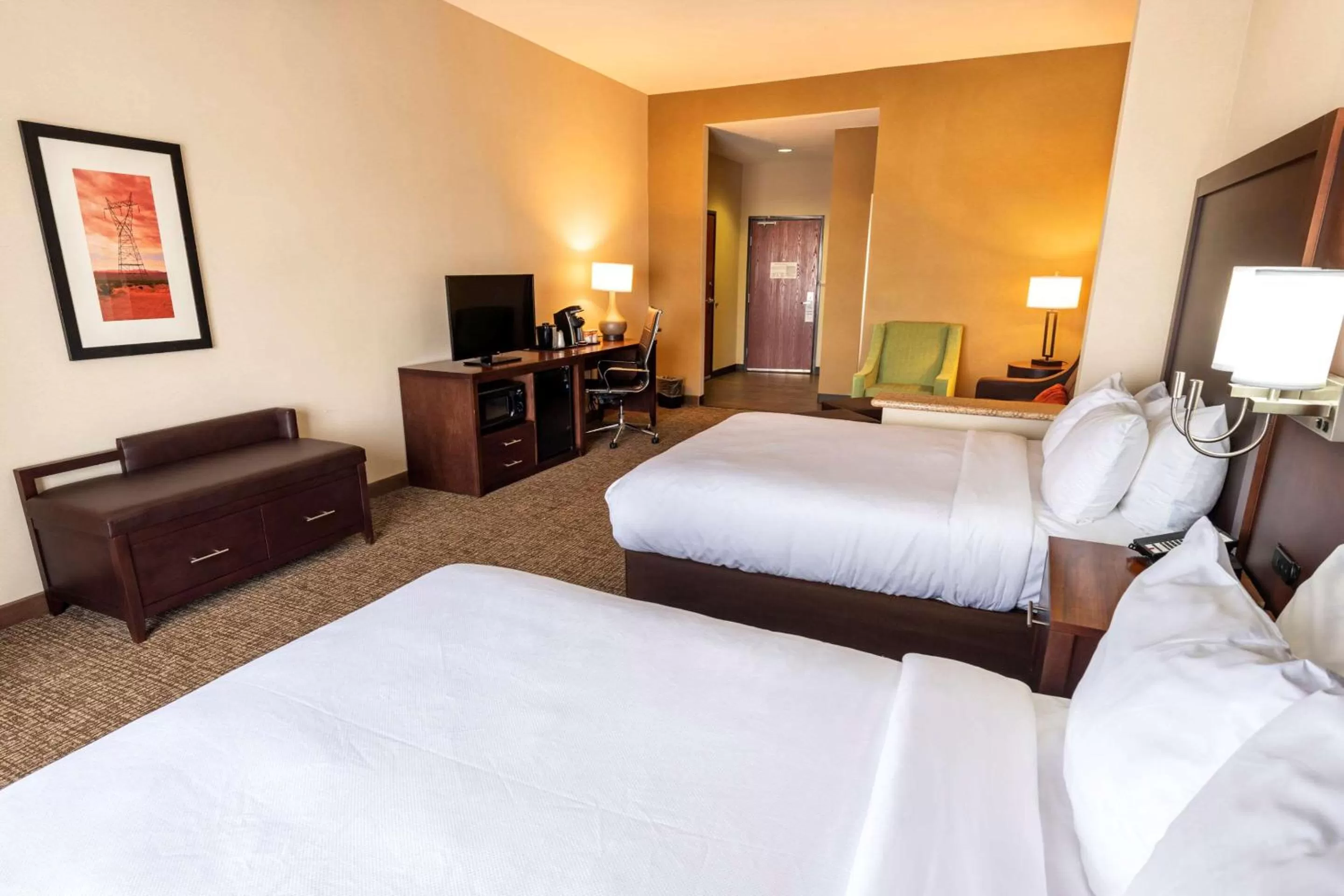Queen Suite with Two Queen Beds and Sofa Bed in Comfort Suites Goodyear-West Phoenix