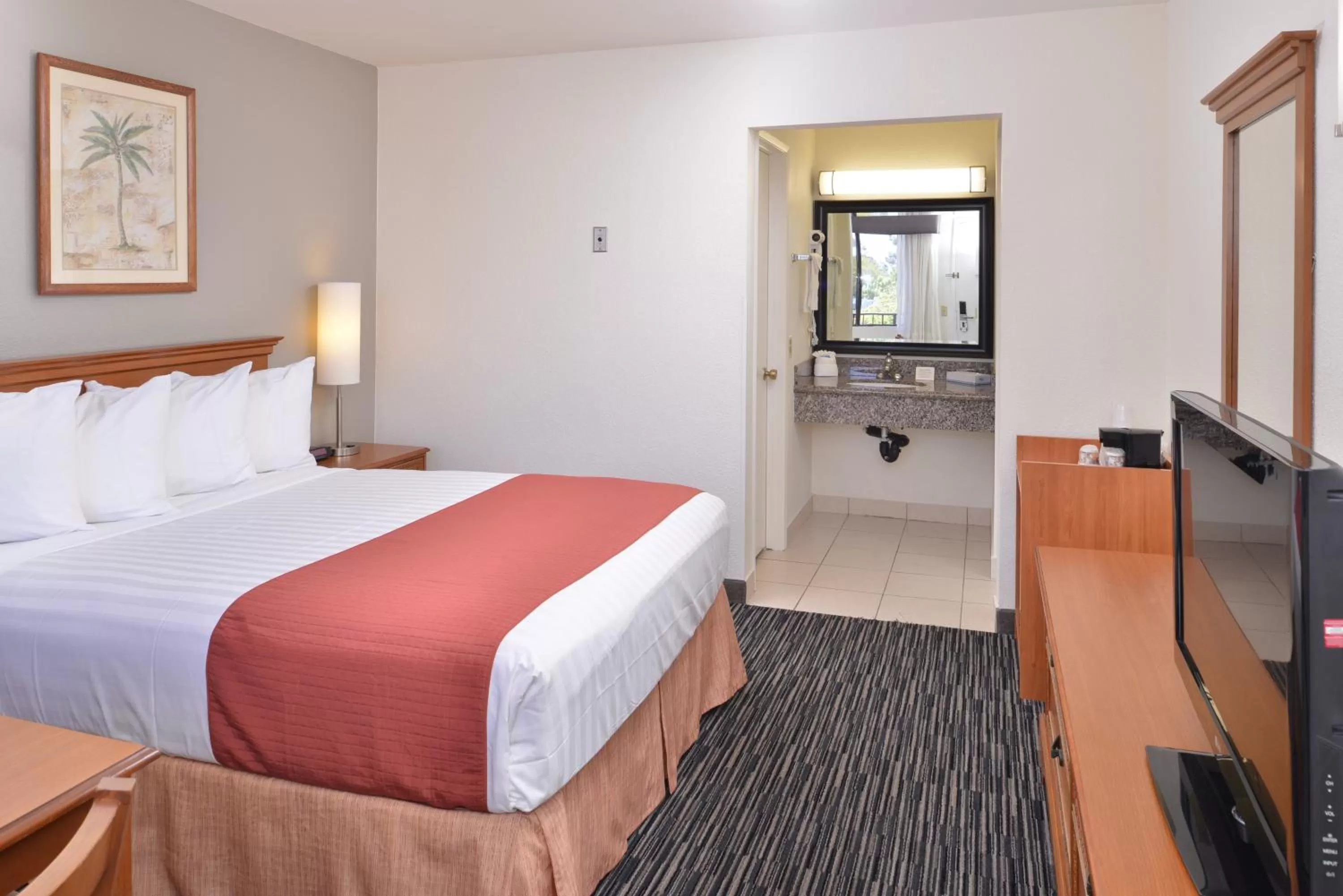 King Room with Roll-in Shower - Disability Access/Non-Smoking in Pleasant Inn