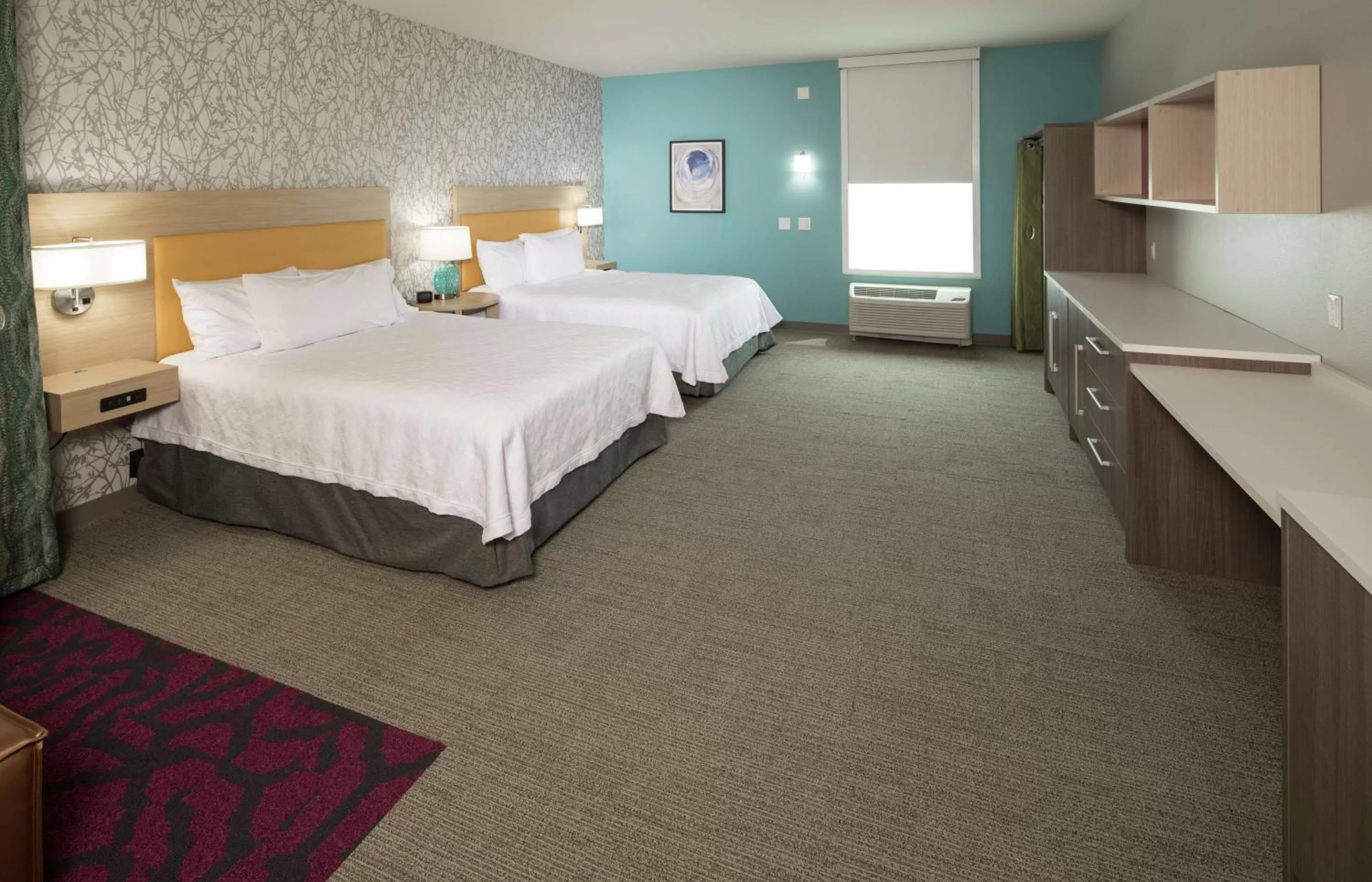 Studio Suite with Two Queen Beds - Hearing Access/Non-Smoking in Home2 Suites by Hilton Owasso