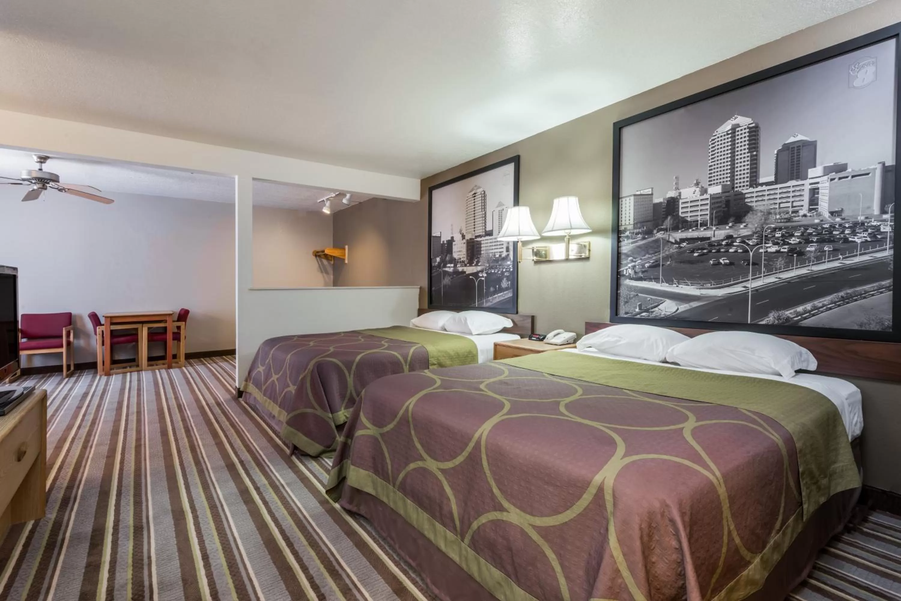 Studio Suite with Two Queen Beds - Non-Smoking in Super 8 by Wyndham Bernalillo