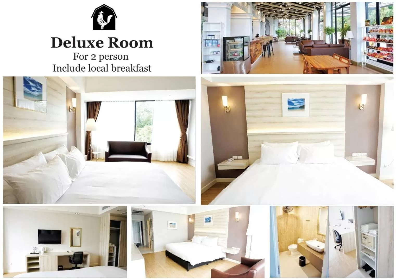 Deluxe Double Room in The Farm House Hotel Ranong
