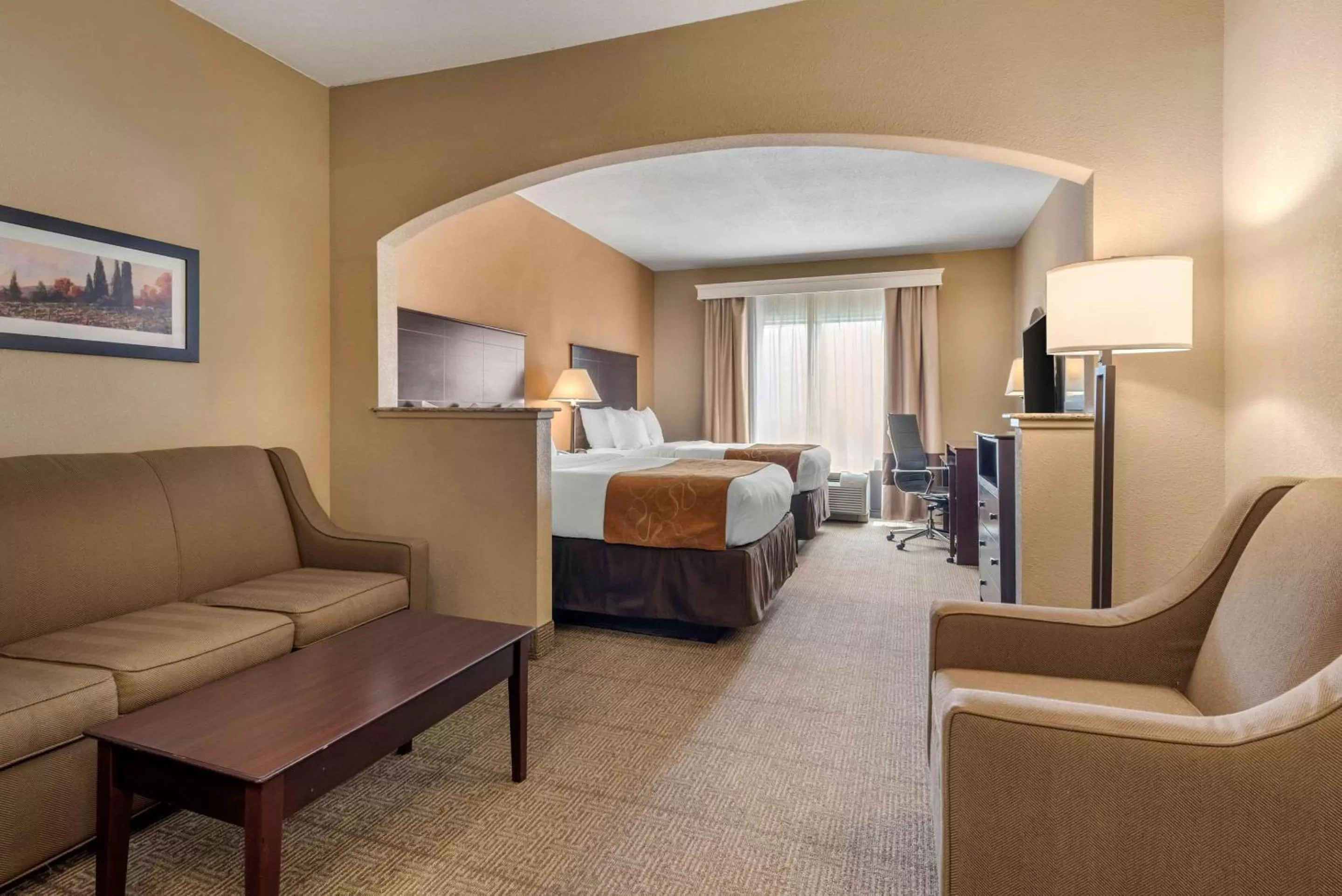 Double Suite with Two Double Beds - Non-Smoking in Comfort Suites near Route 66