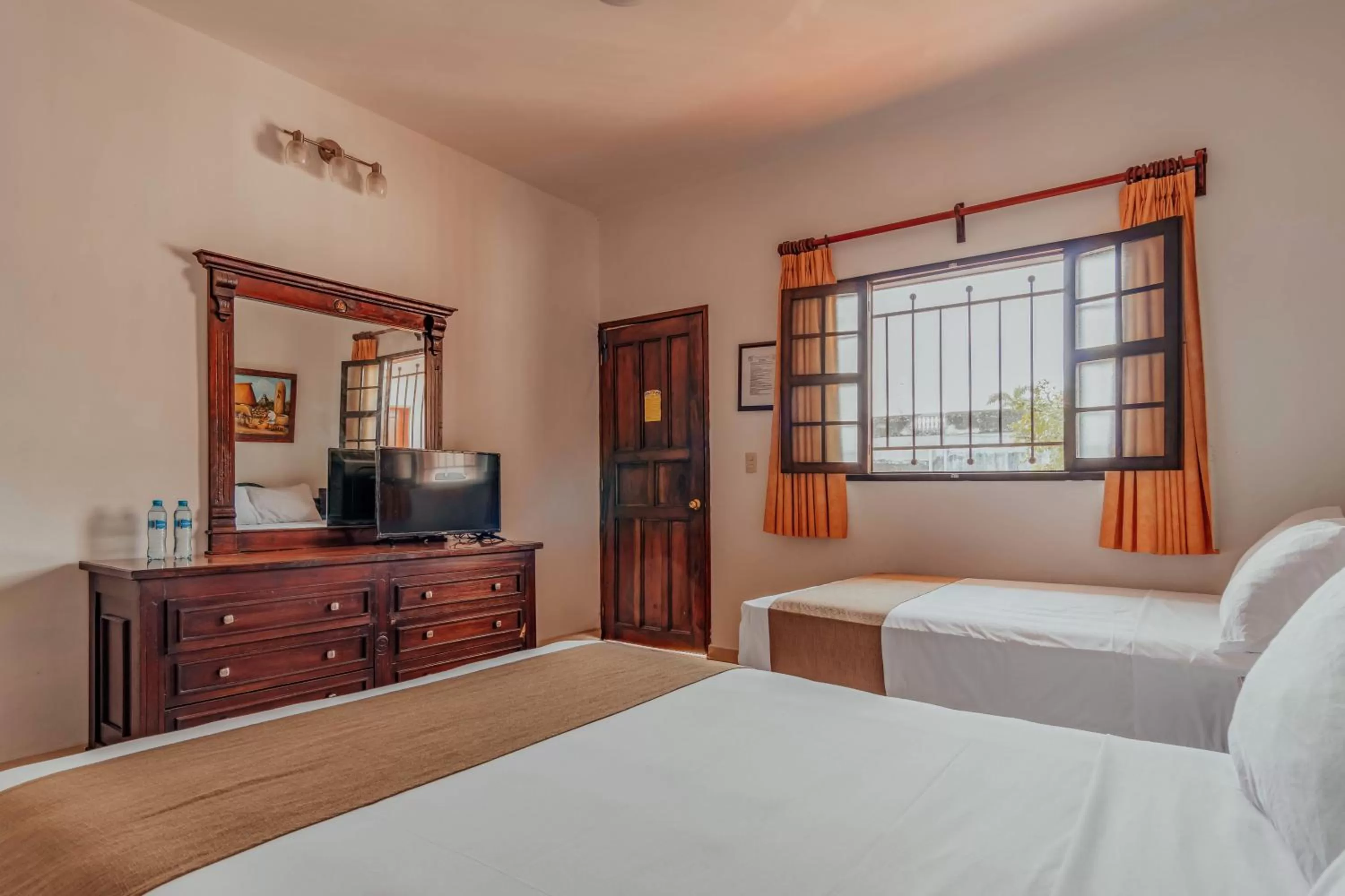 Standard Double Room with Two Double Beds in Hotel Santa María Mérida
