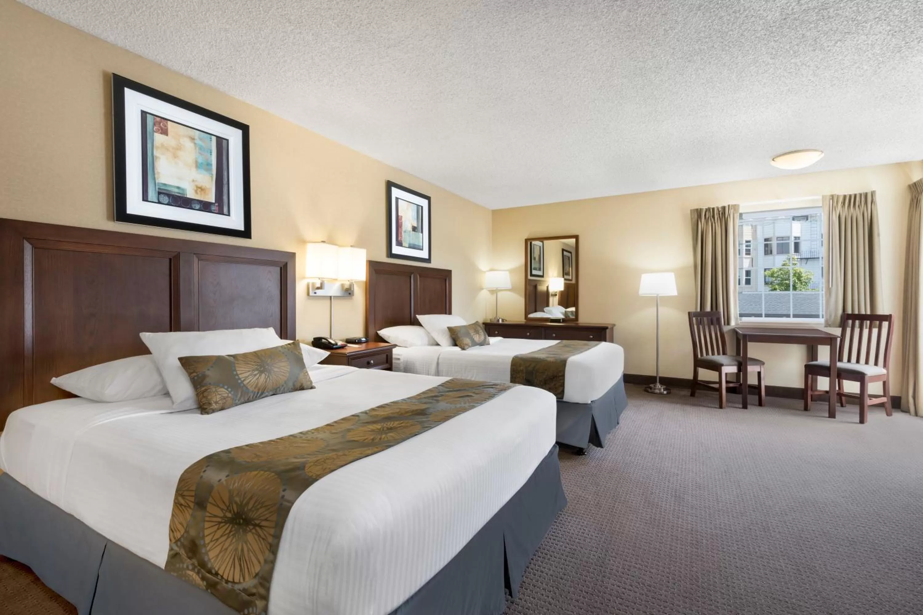 Queen Room with Two Queen Beds - Non-Smoking in Travelodge by Wyndham San Francisco Bay