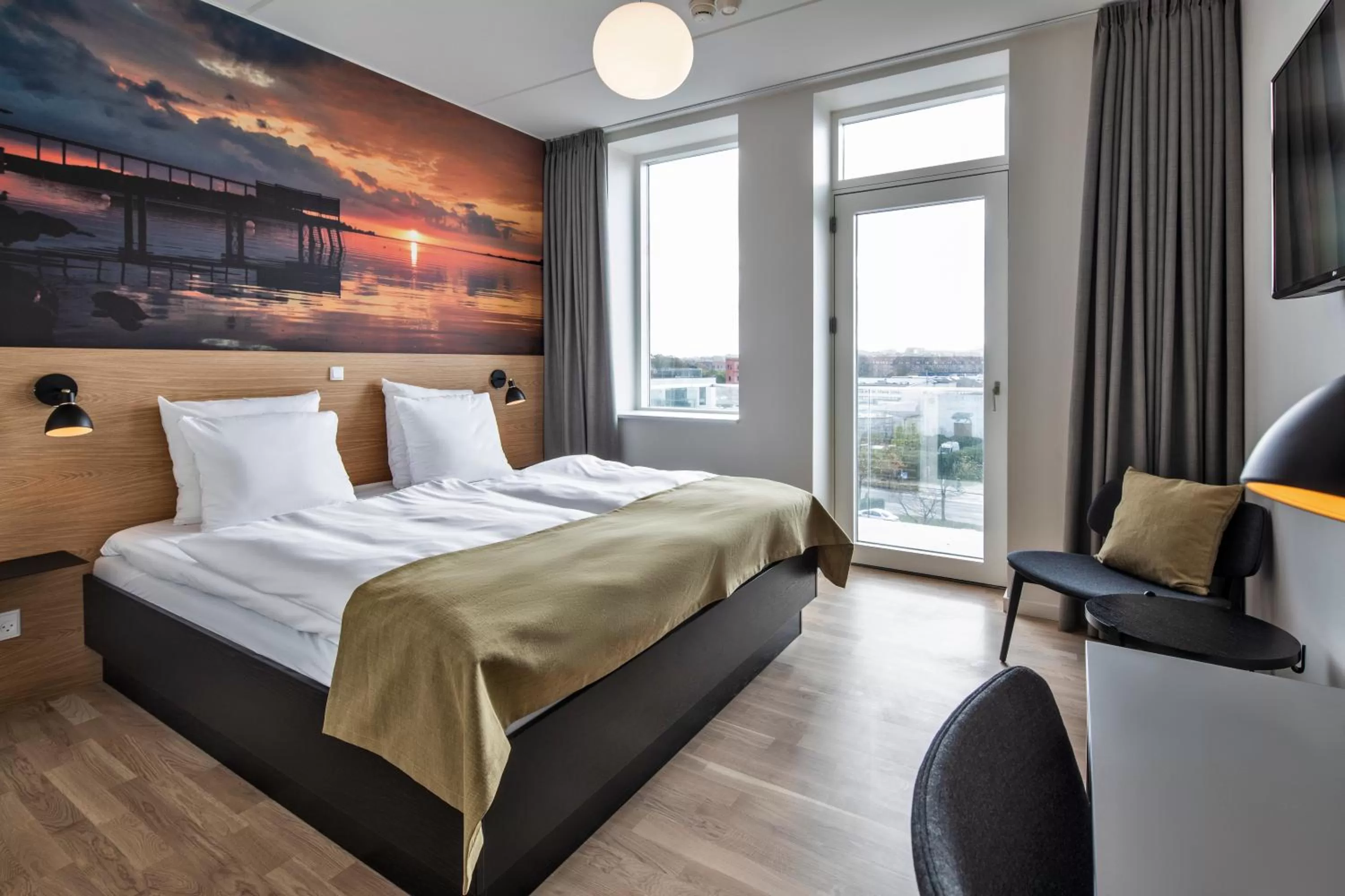 Superior Double Room with Balcony - single occupancy in KOMPAS Hotel Aalborg